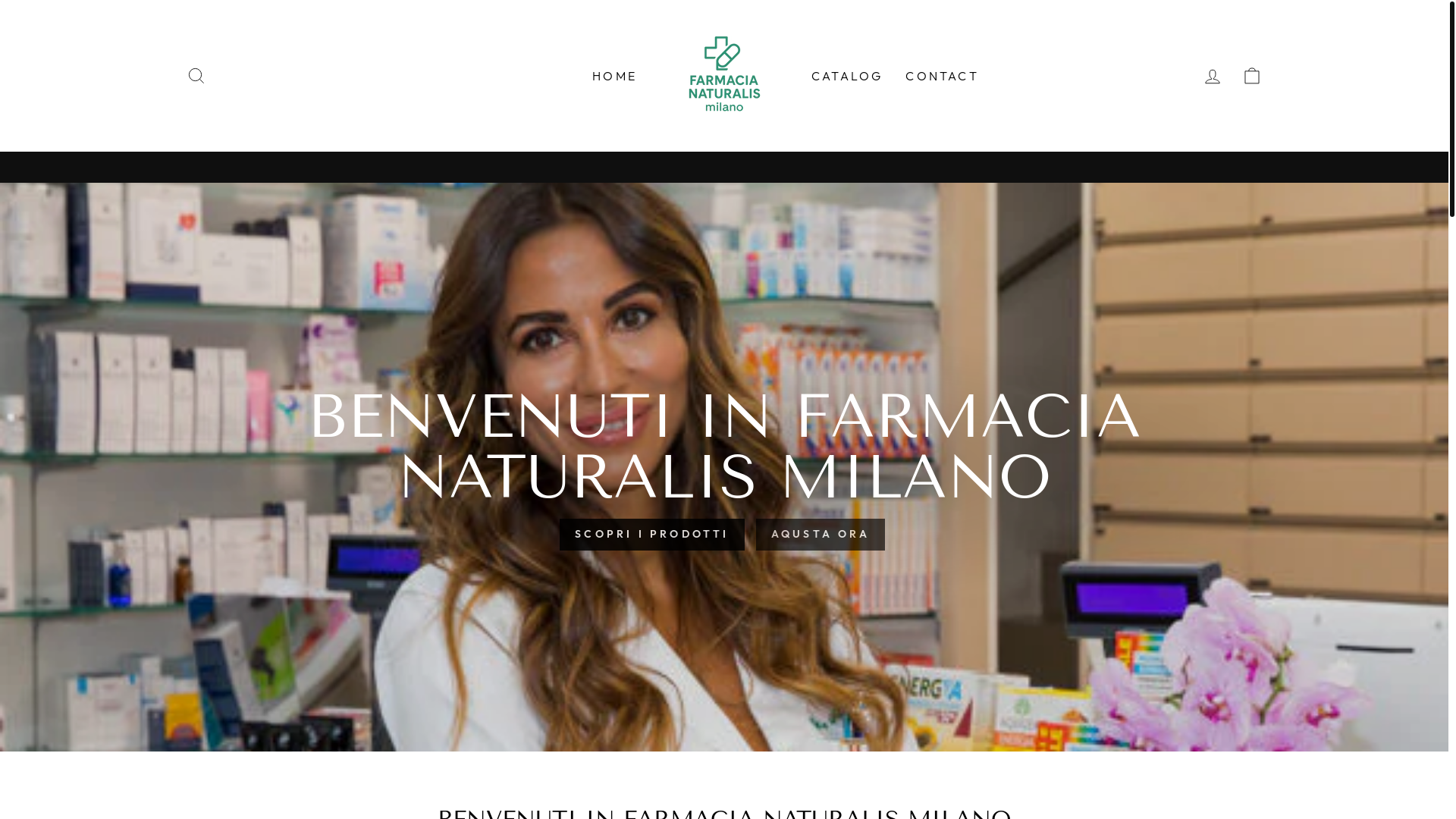 website screenshot of https://farmacianaturalismilano.shop/