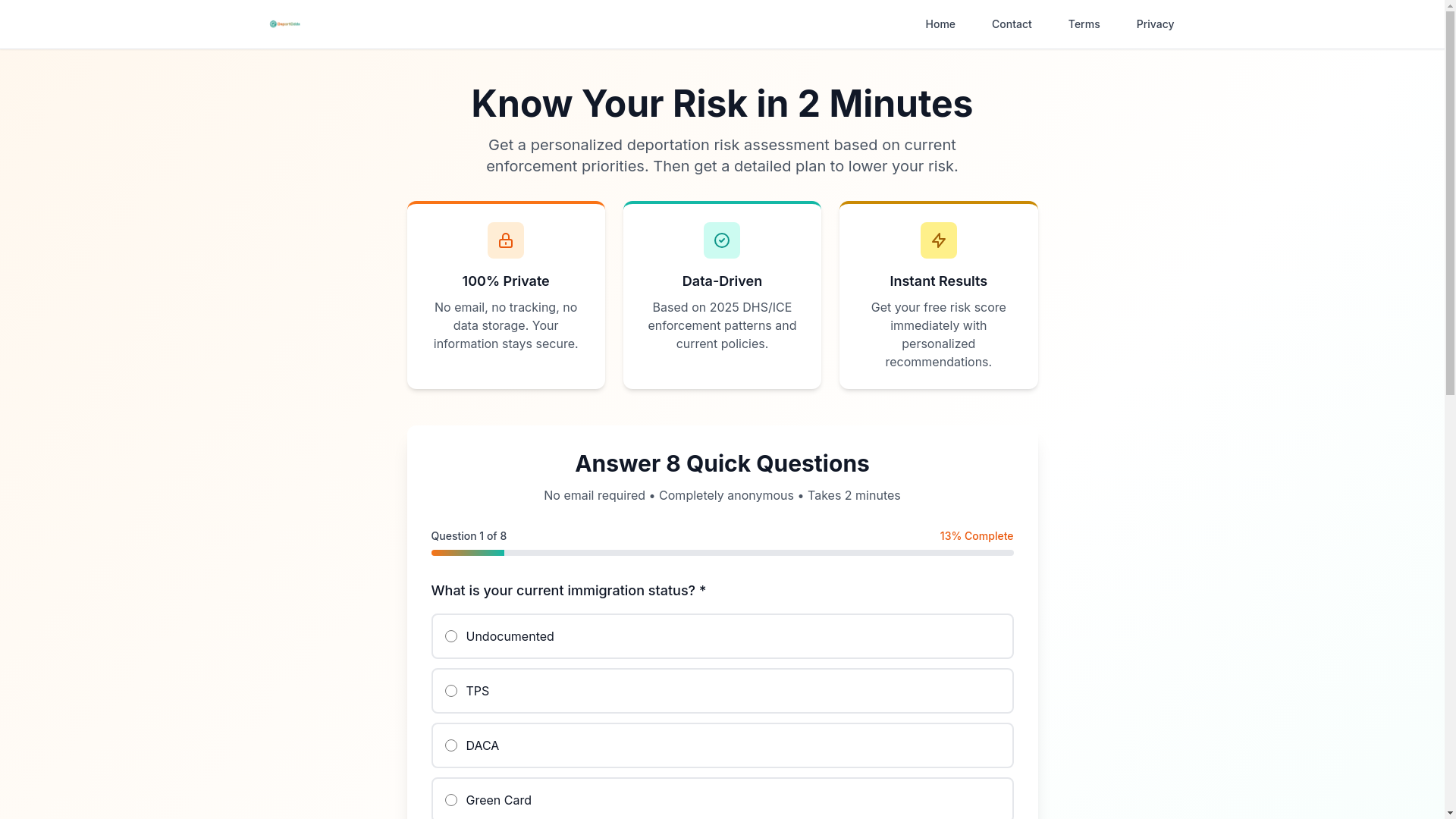 website screenshot of https://deportodds.com/