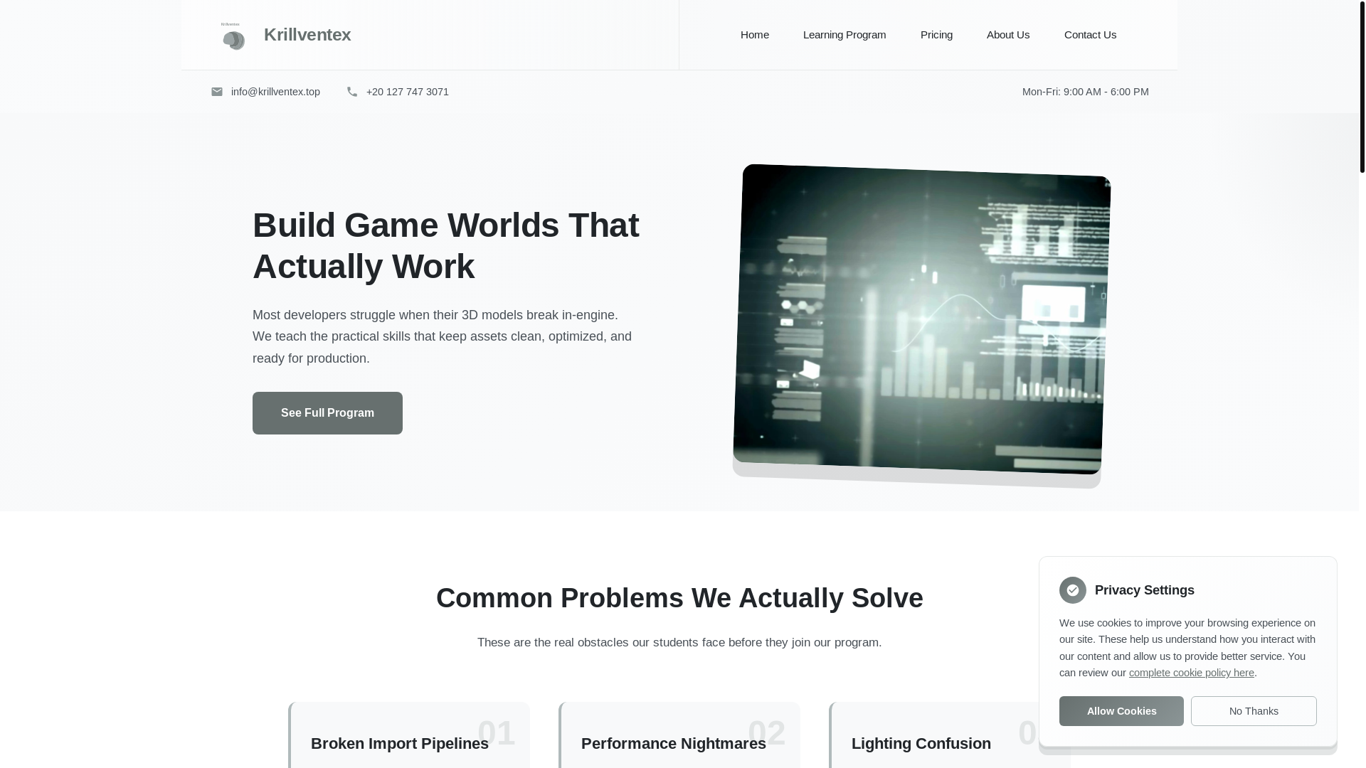 website screenshot of https://krillventex.top/