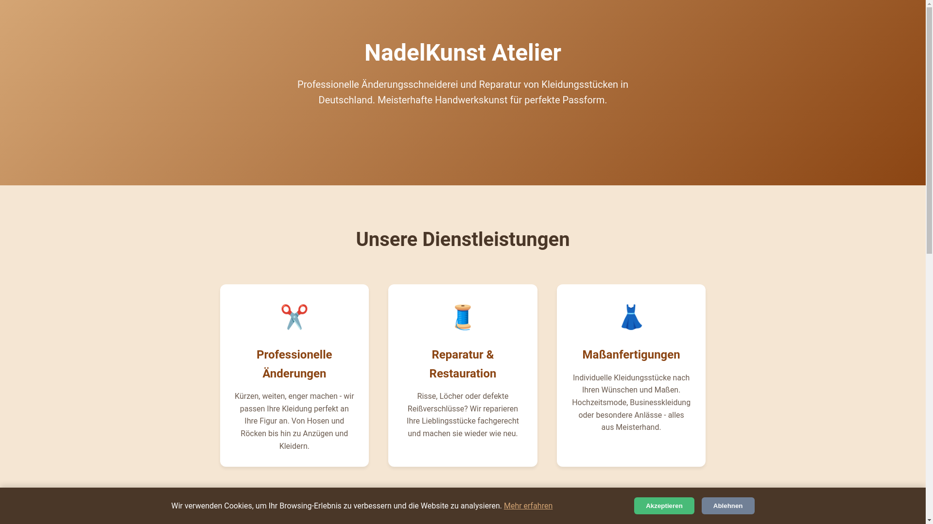 website screenshot of https://laings.digital/