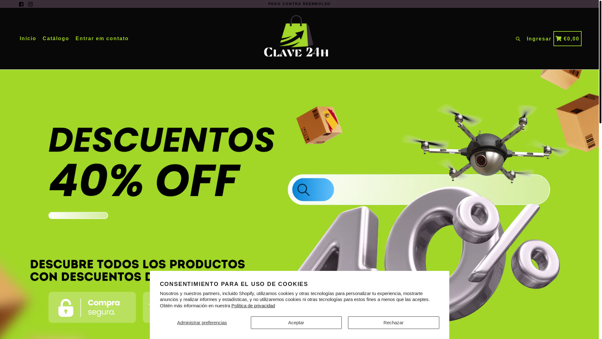 website screenshot of https://clave24h.shop/