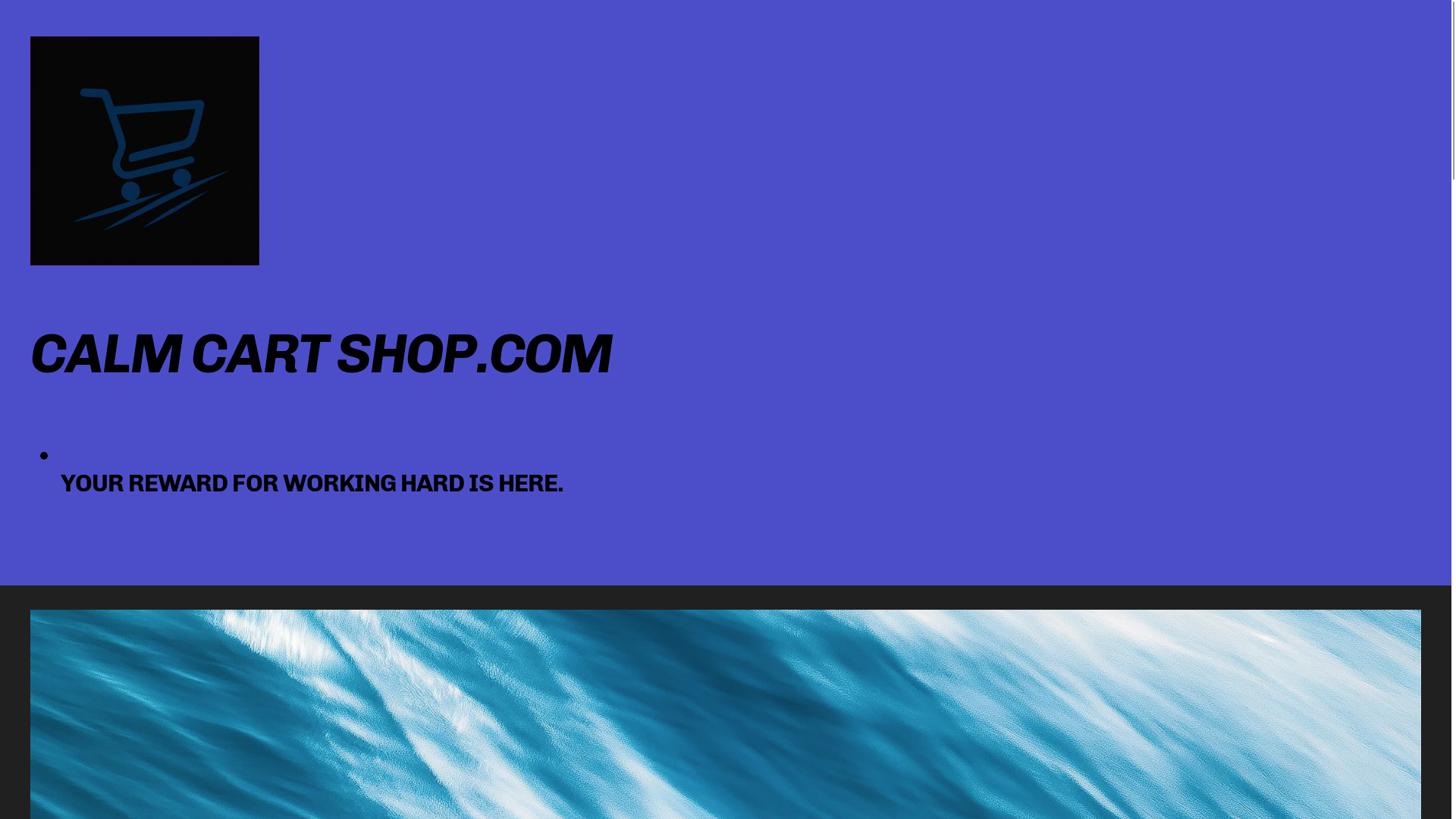 website screenshot of https://calmcart.store/