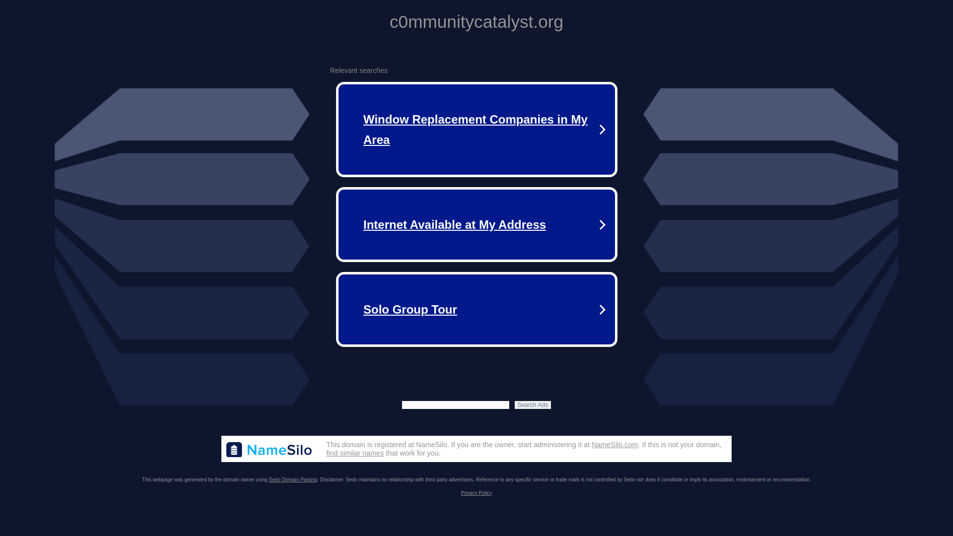 website screenshot of https://c0mmunitycatalyst.org/