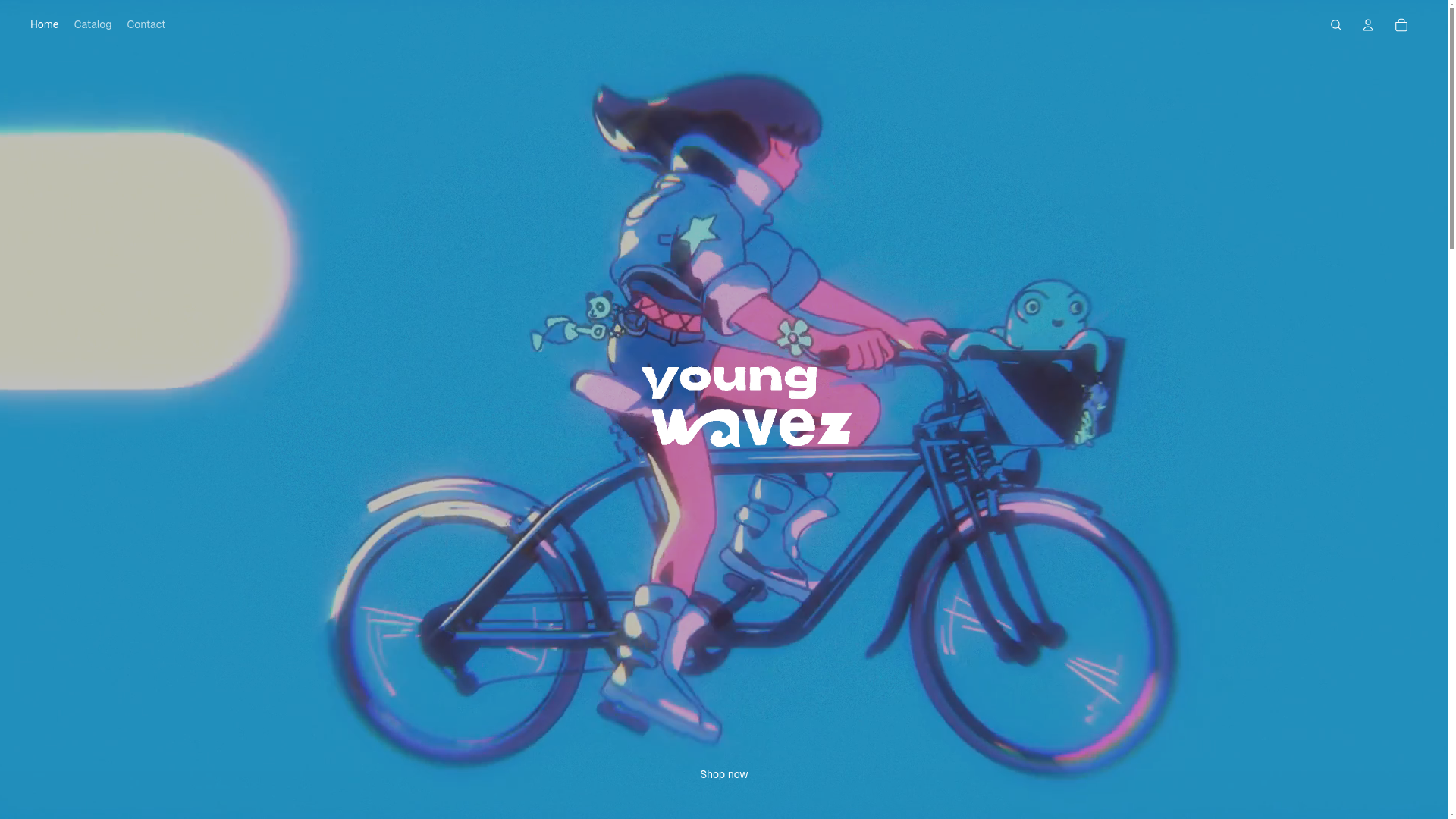 website screenshot of https://youngwavez.in/