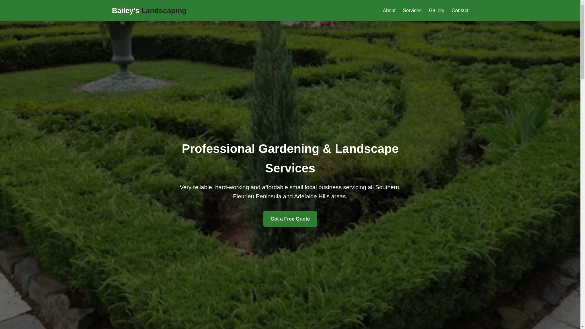 website screenshot of https://baileyslandscaping.pages.dev/