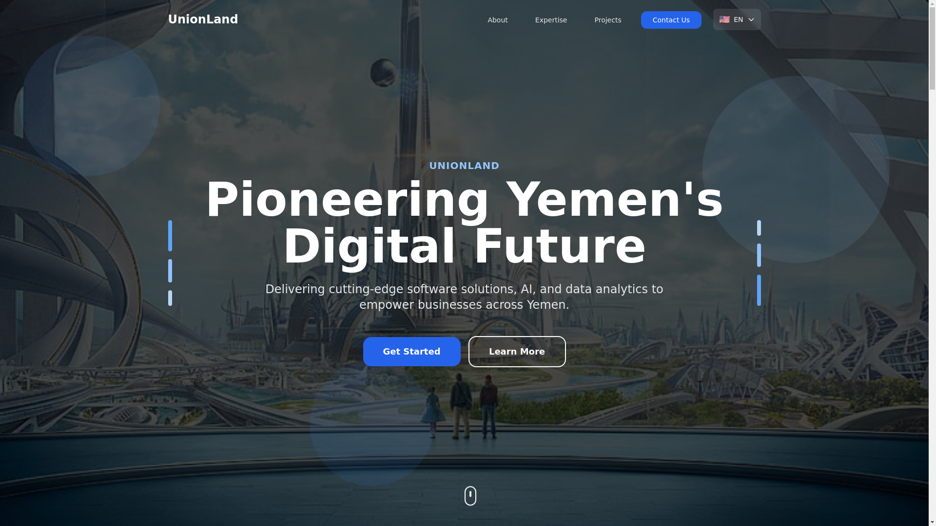 website screenshot of https://unionland.co/