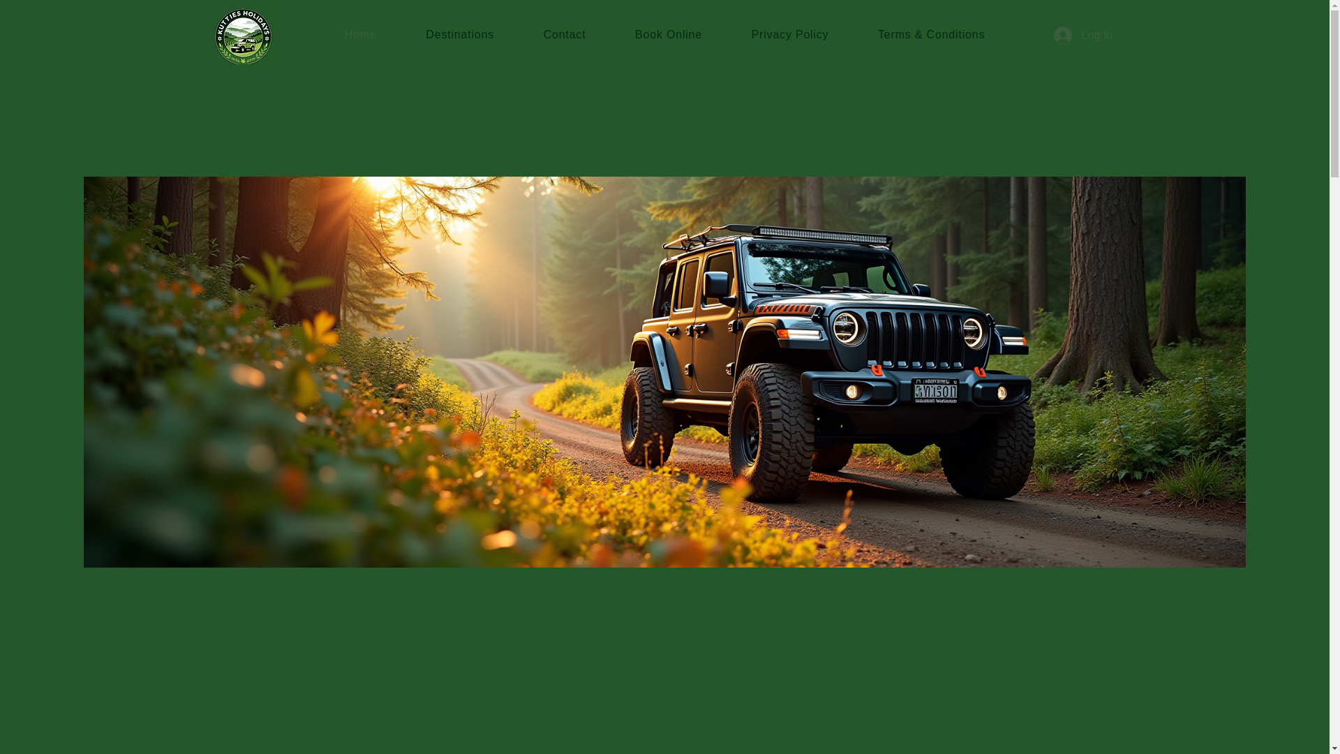 website screenshot of https://kuttiesholidays.com/