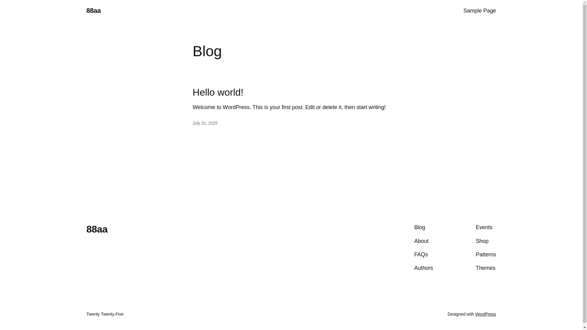 website screenshot of https://88aa.ren/