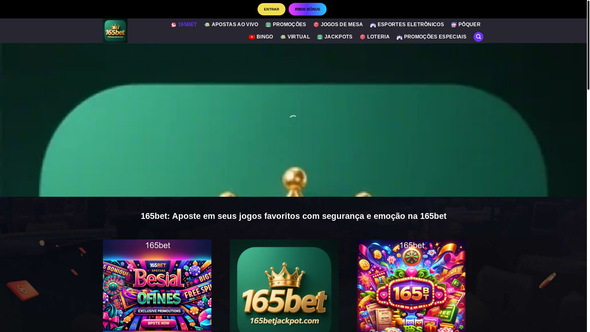 website screenshot of https://165betjackpot.com/