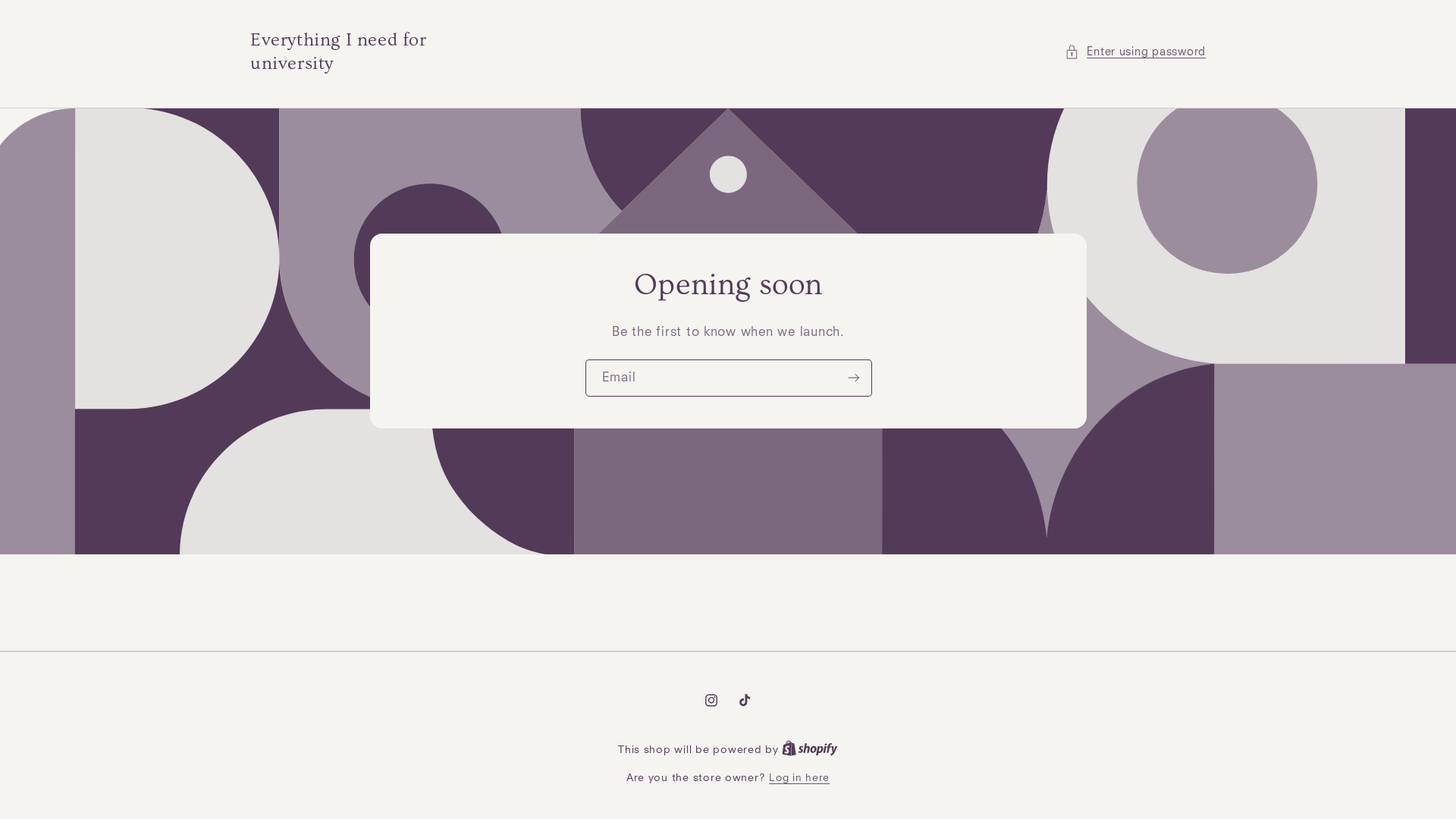 website screenshot of https://everythingineedforuniversity.co.uk/