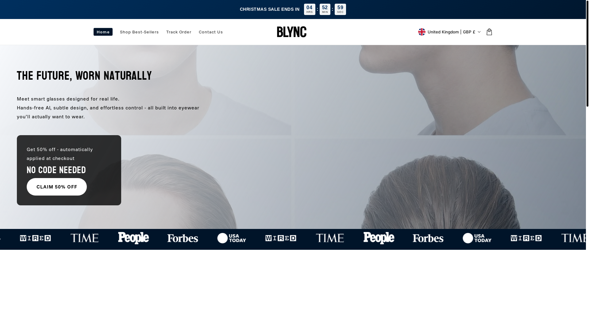 website screenshot of https://blynctech.com/