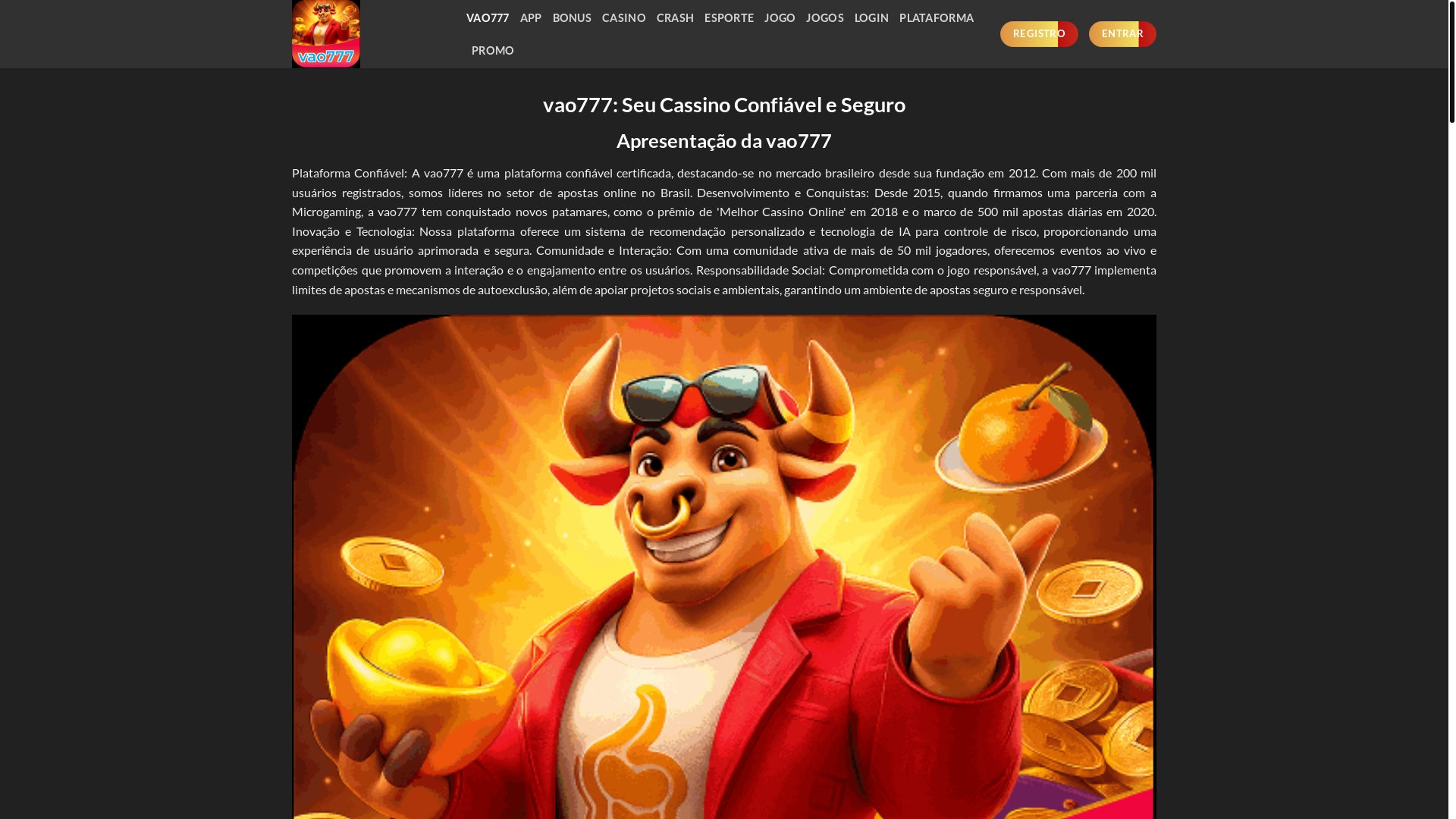 website screenshot of https://vao777e.com/