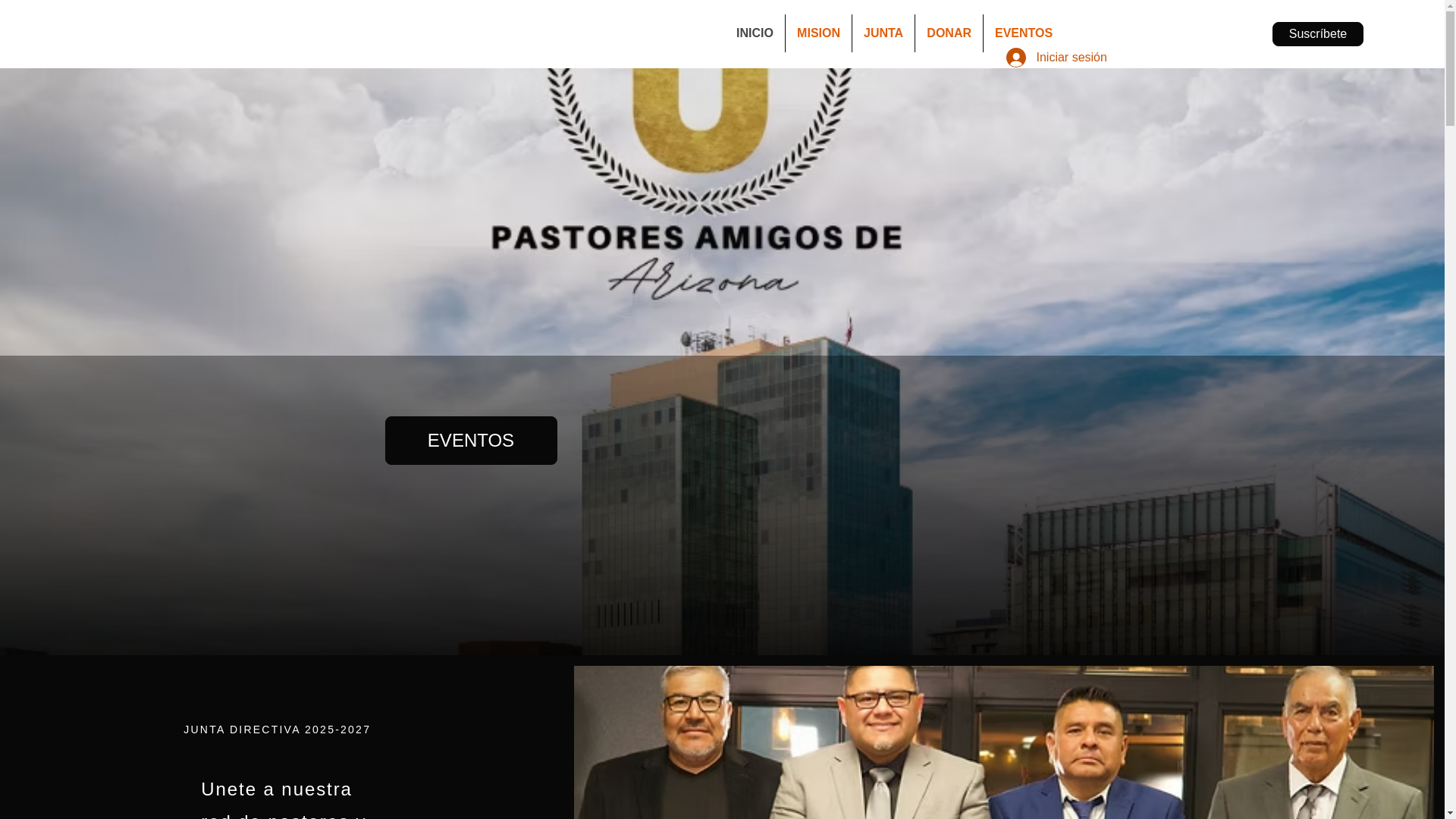 website screenshot of https://pastoresamigos.org/