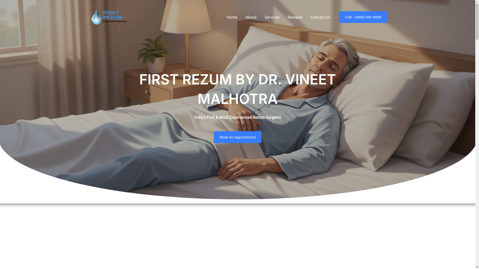 website screenshot of https://firstrezum.com/