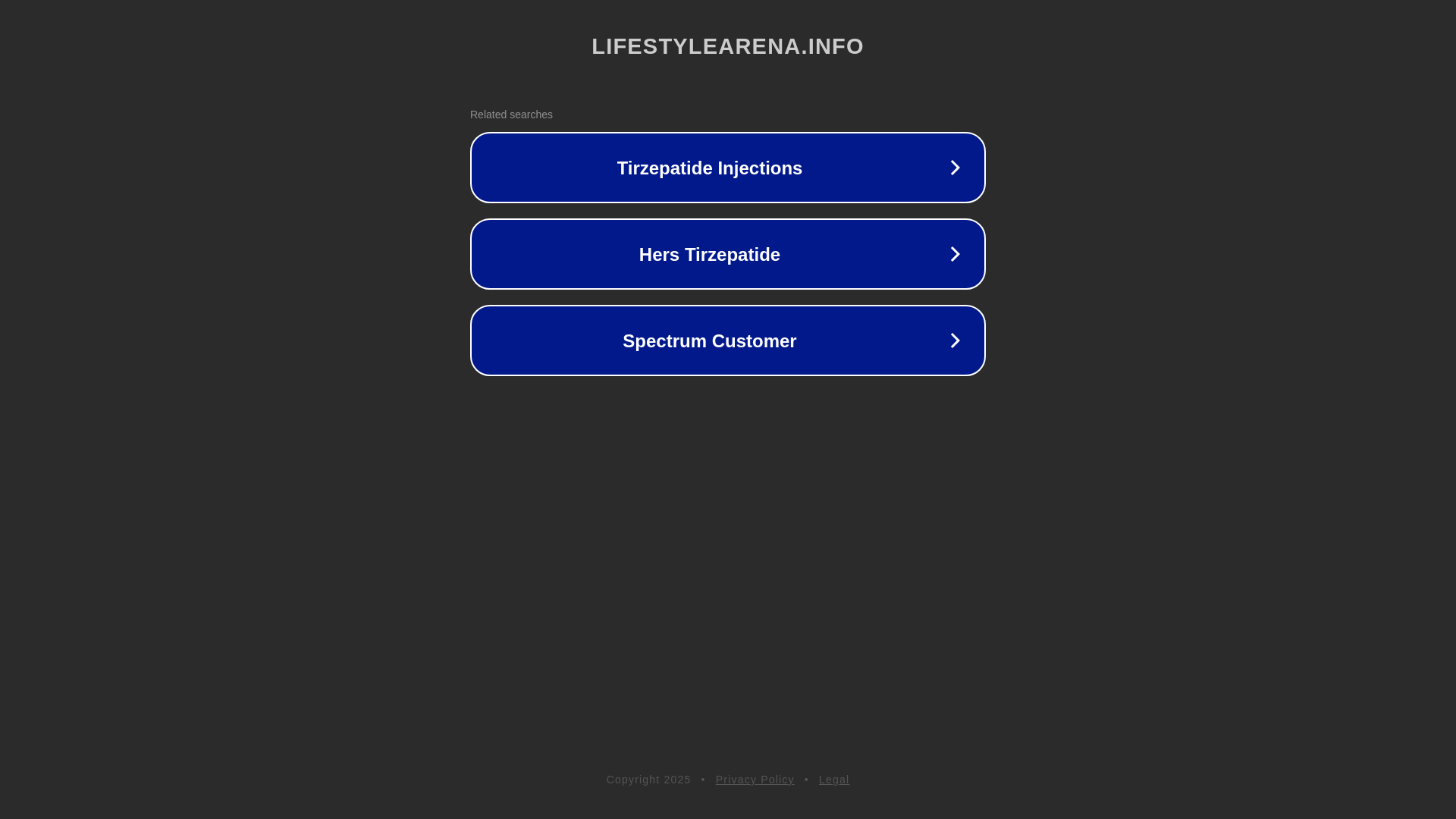 website screenshot of https://lifestylearena.info/