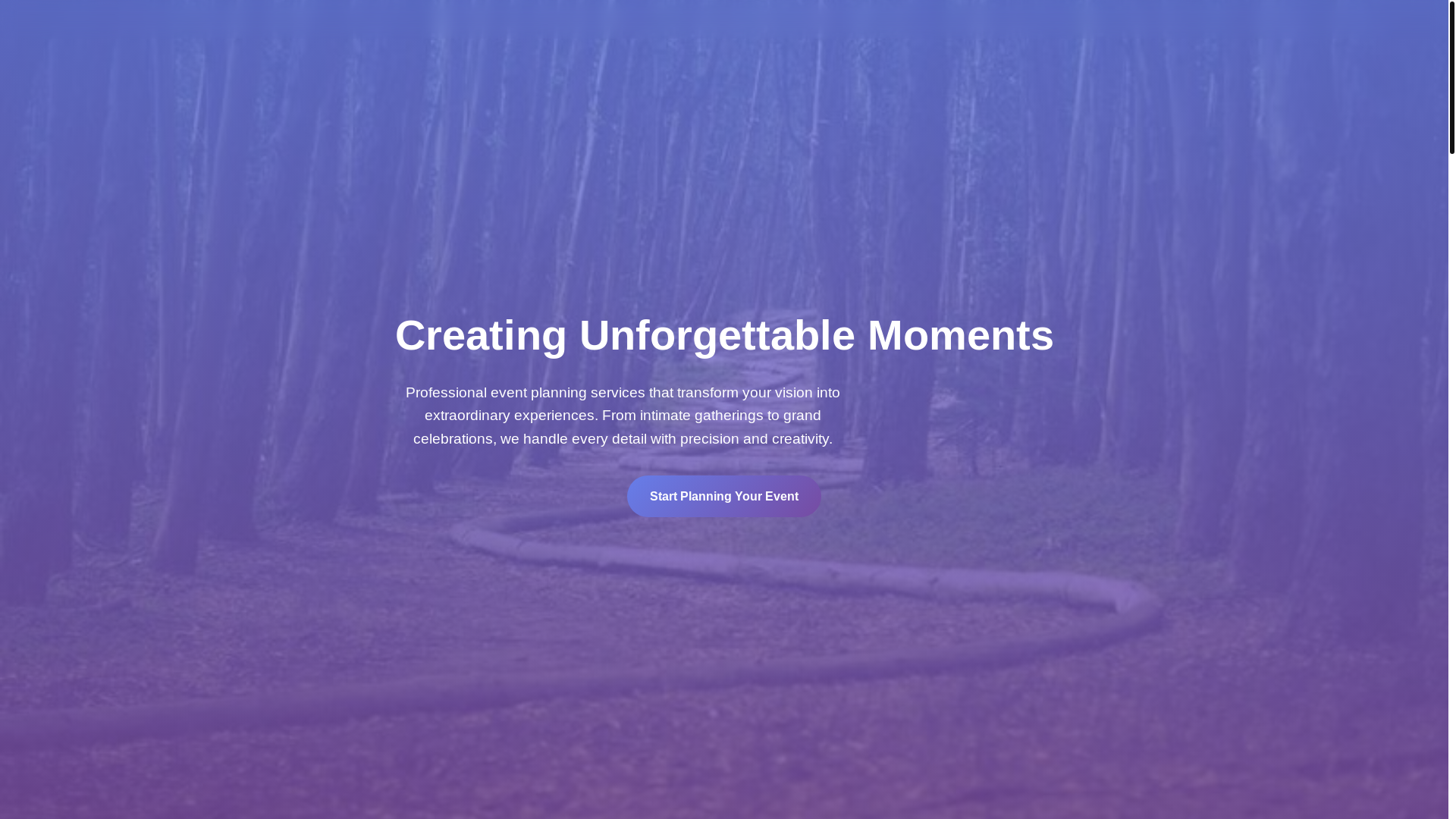website screenshot of https://eventpureplans.digital/