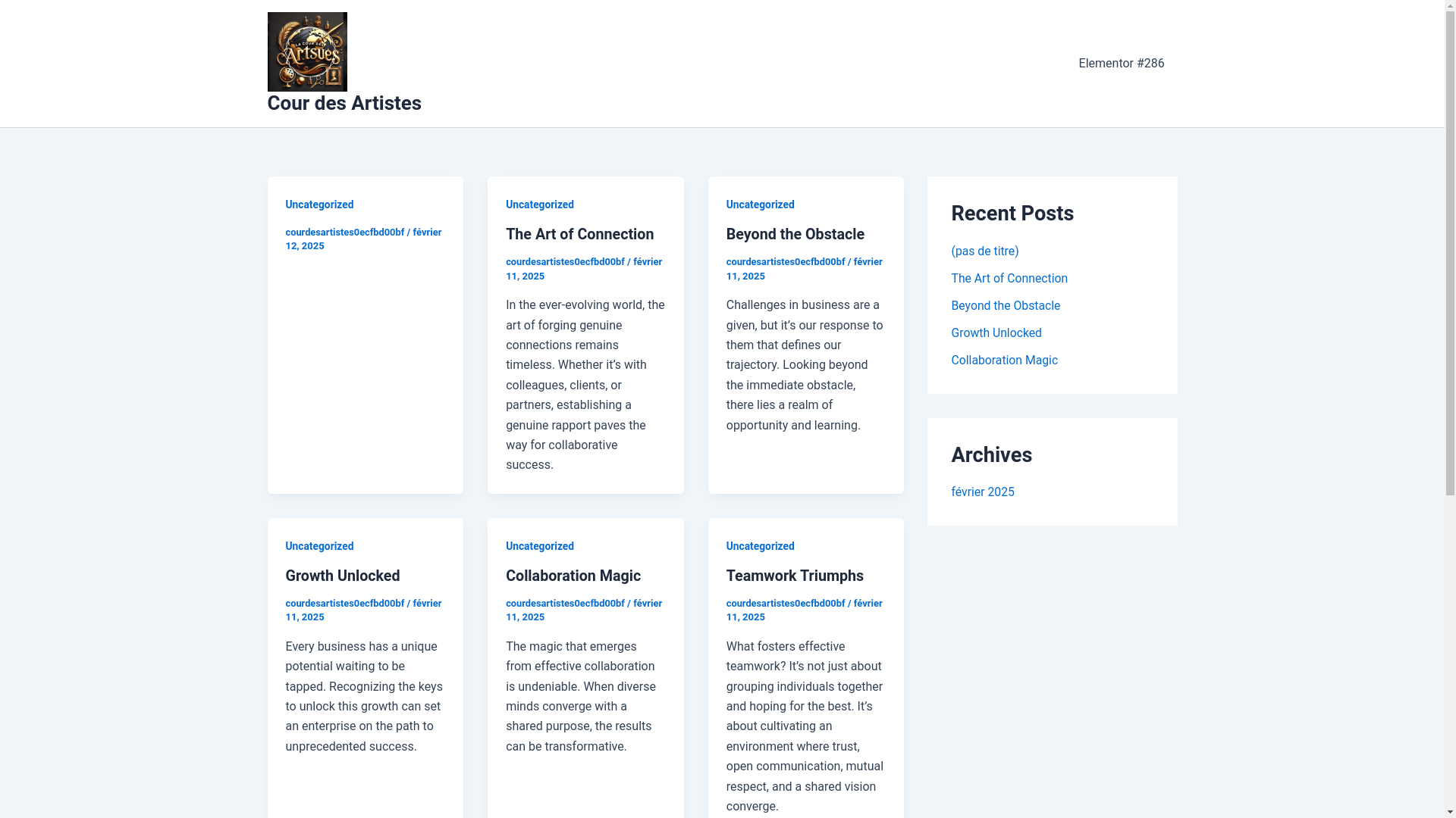 website screenshot of https://coursdesartistes.com/