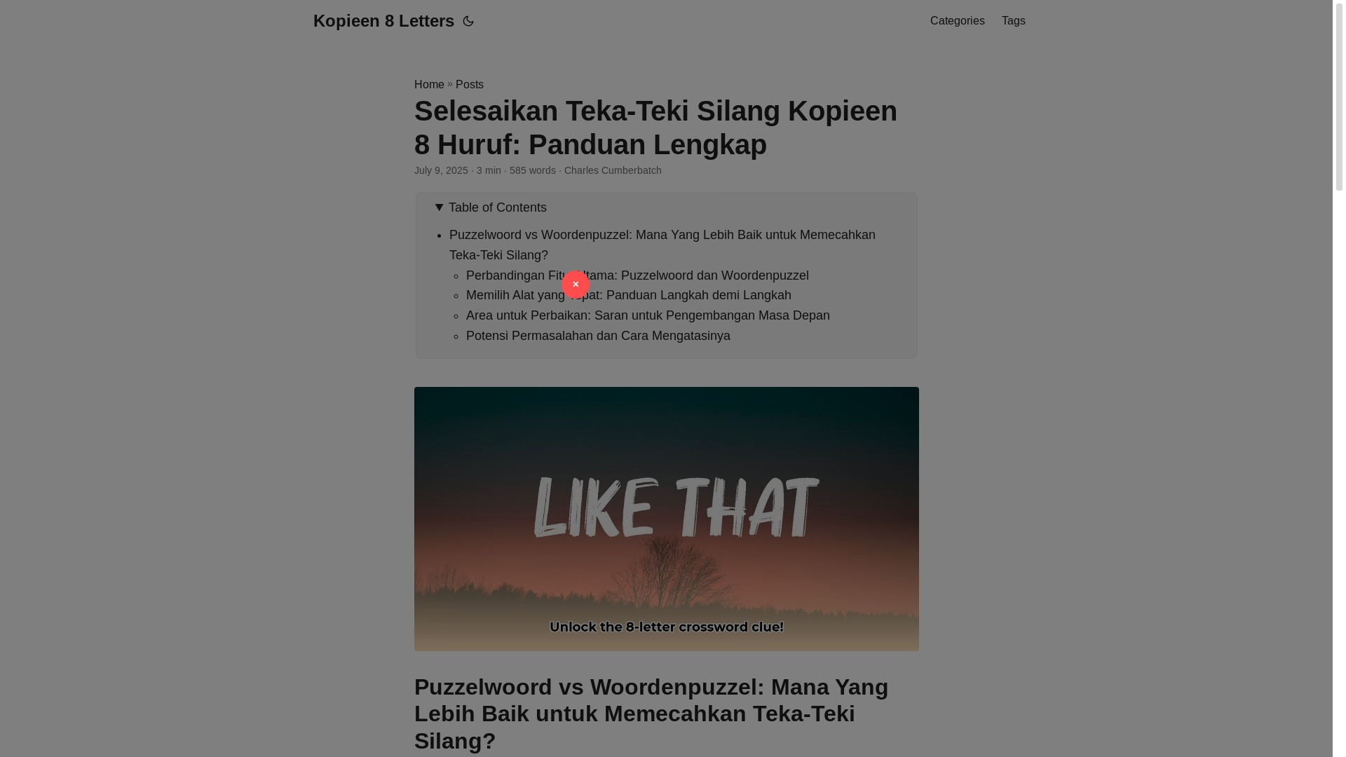 website screenshot of https://kopieen-8-letters.pages.dev/