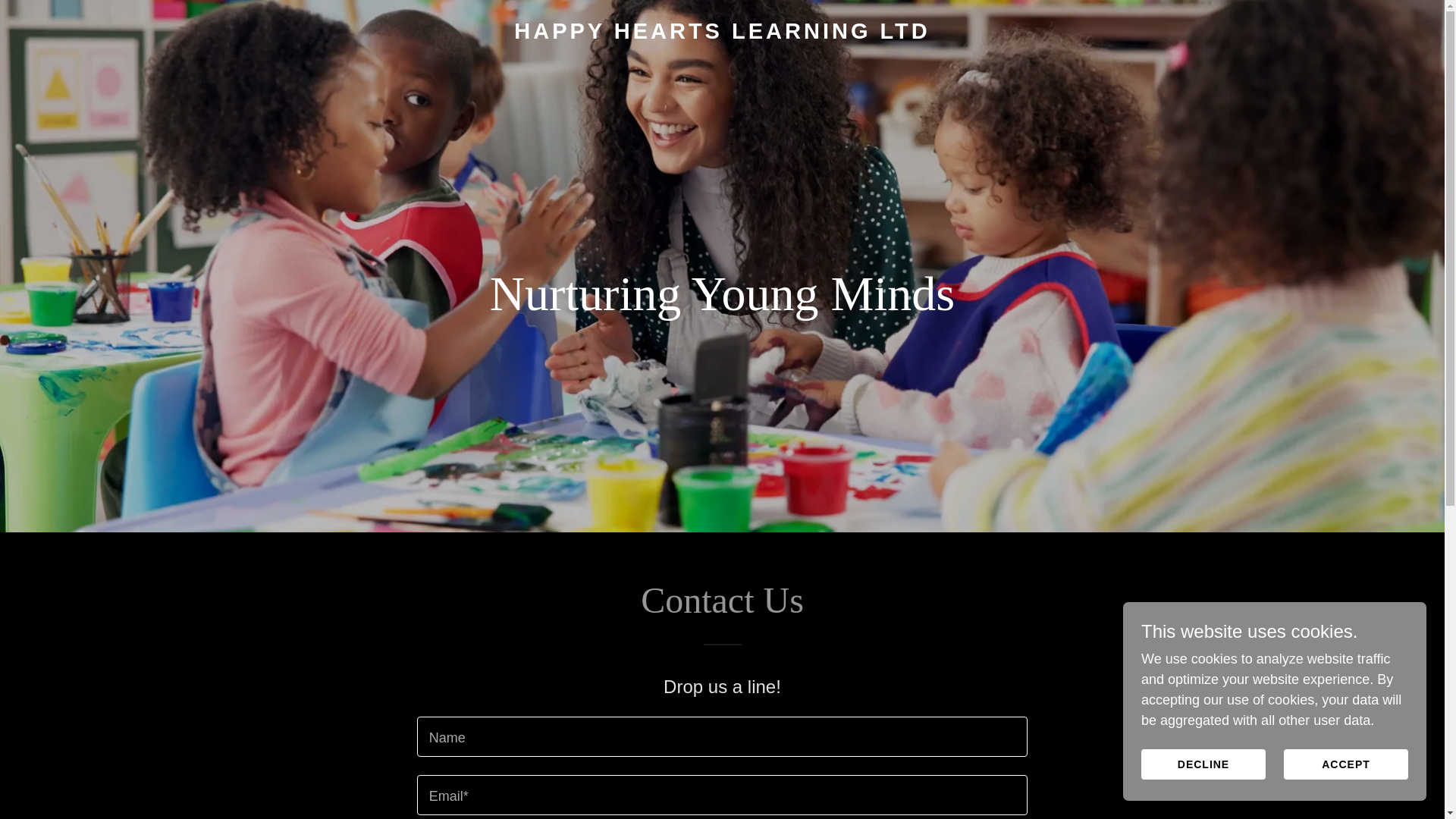 website screenshot of https://hhlearning.co.uk/