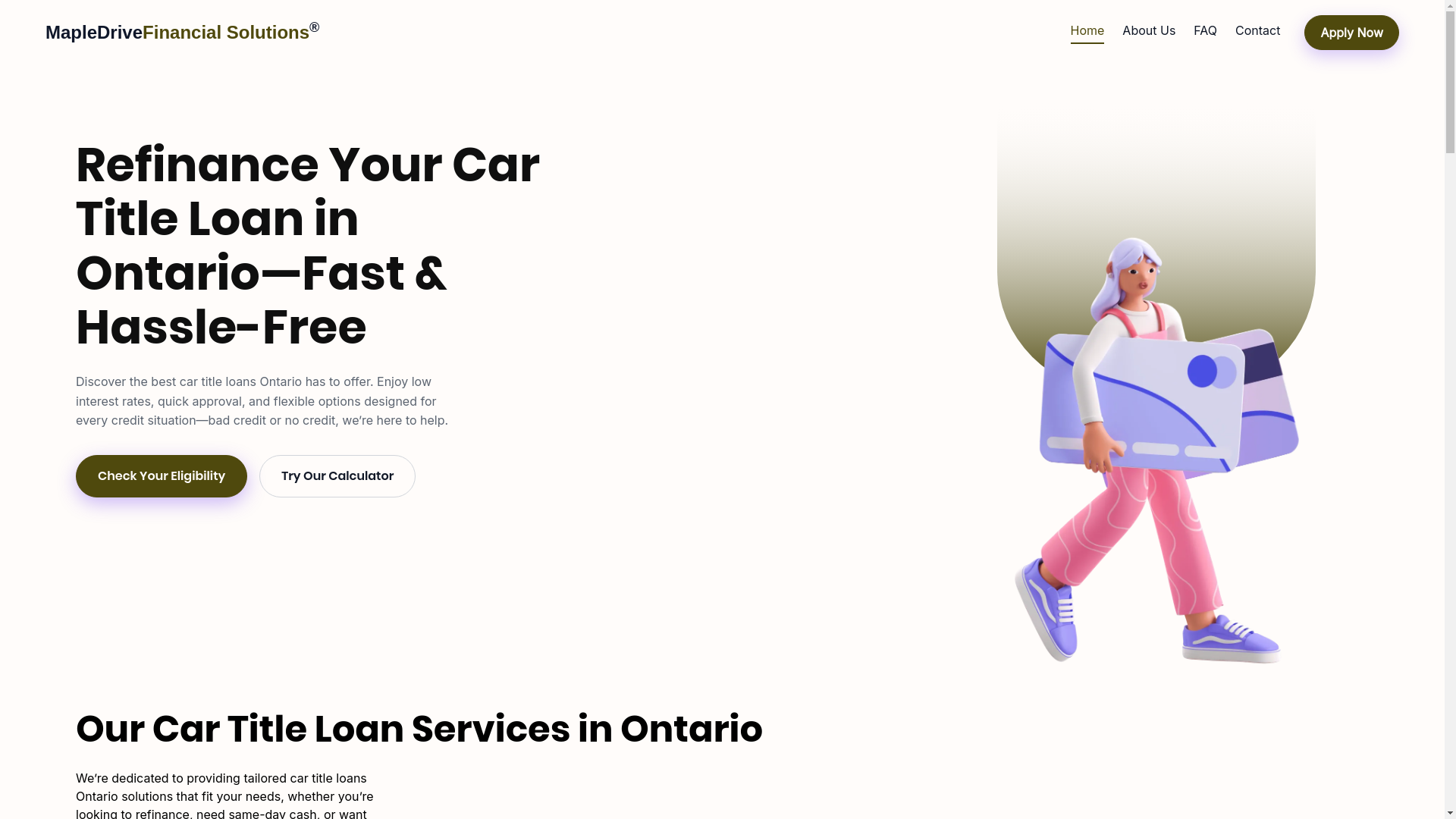 website screenshot of https://cartitleloansontario-top.pages.dev/