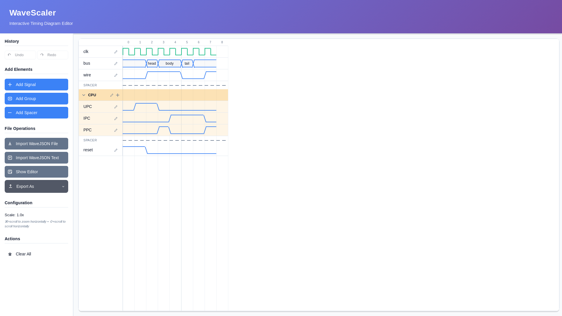 website screenshot of https://wavescaler.pages.dev/