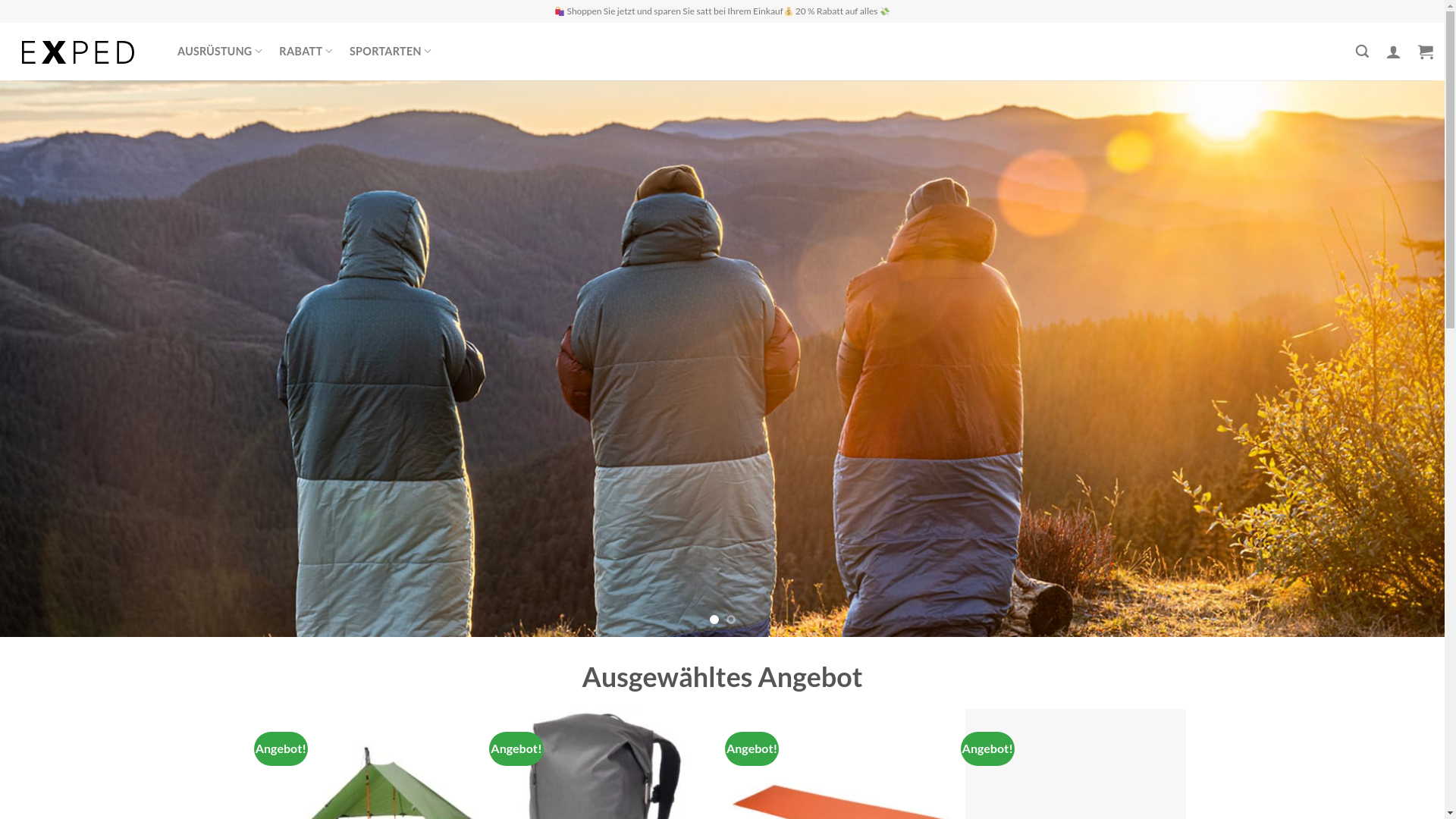 website screenshot of https://expedangebote.com/