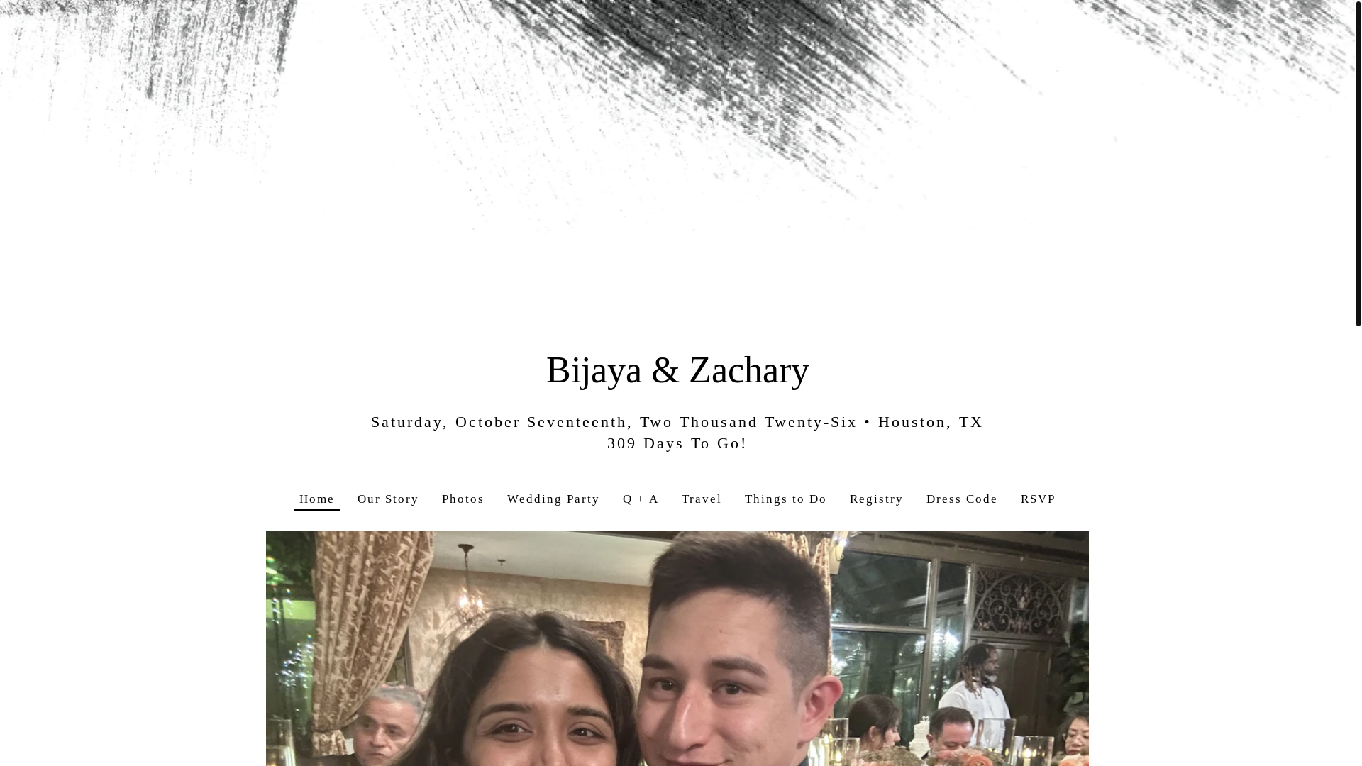 website screenshot of https://bijuandzach.com/