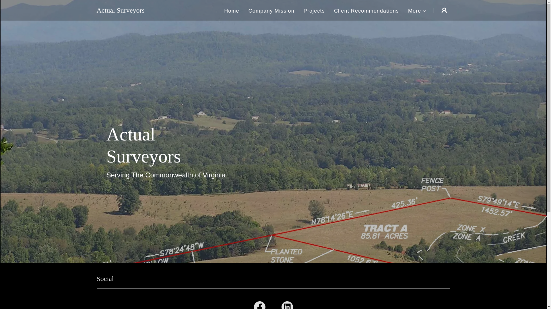 website screenshot of https://actualsurveyors.biz/