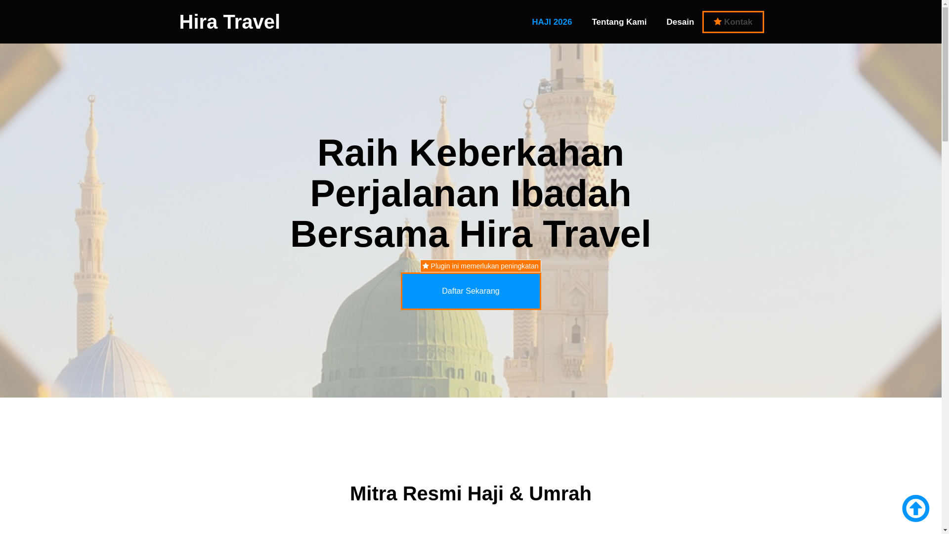 website screenshot of https://hiratravel.online/