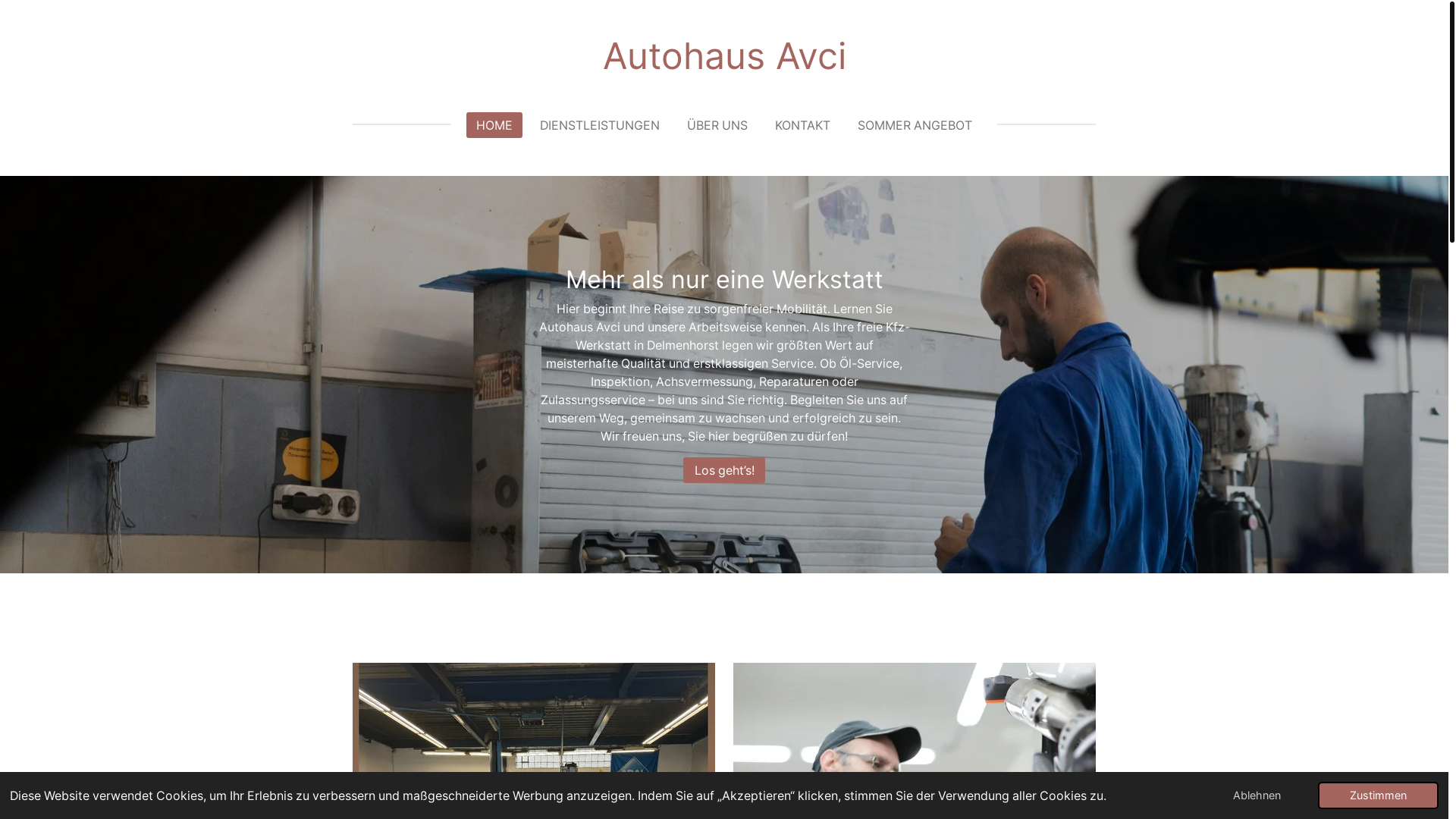 website screenshot of https://autohausavci.de/