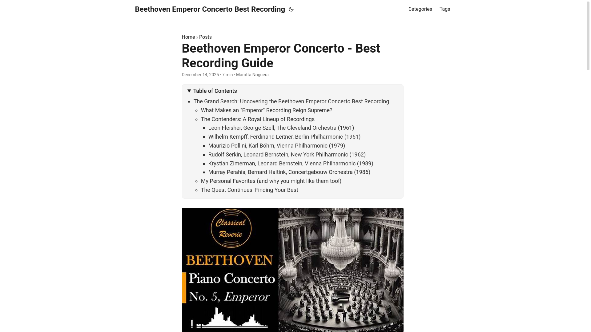website screenshot of https://beethovenemperorconcertobestrecording2.pages.dev/