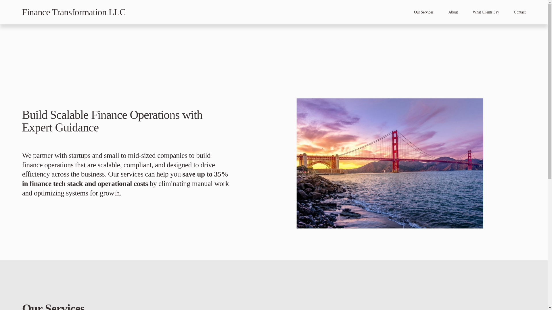 website screenshot of https://ftransform.com/