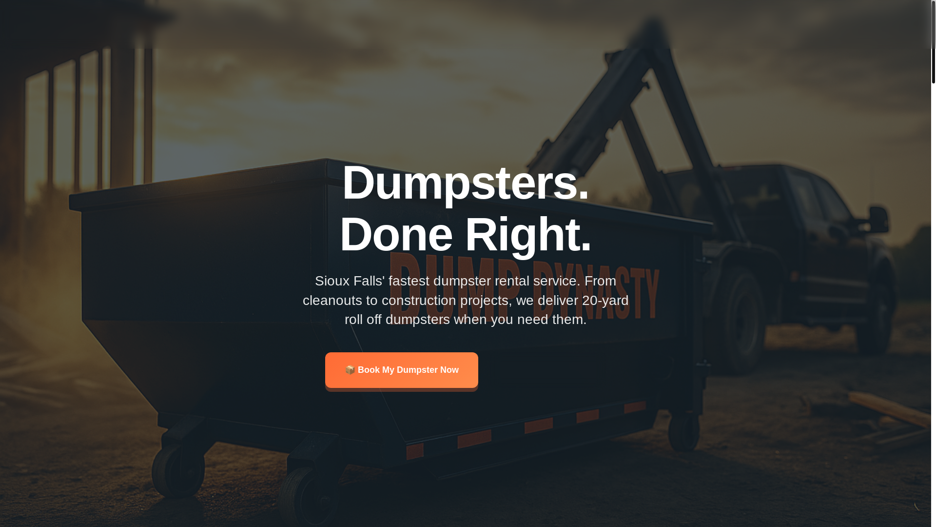 website screenshot of https://dump-dynasty-website.pages.dev/