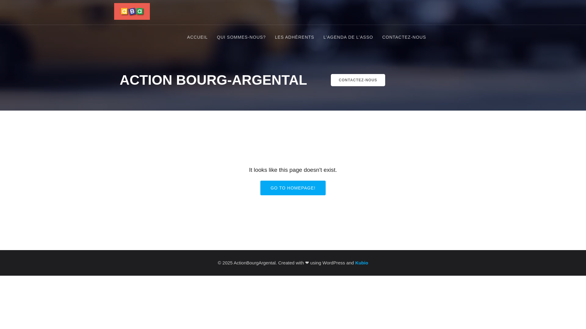 website screenshot of https://actionbourgargental.fr/
