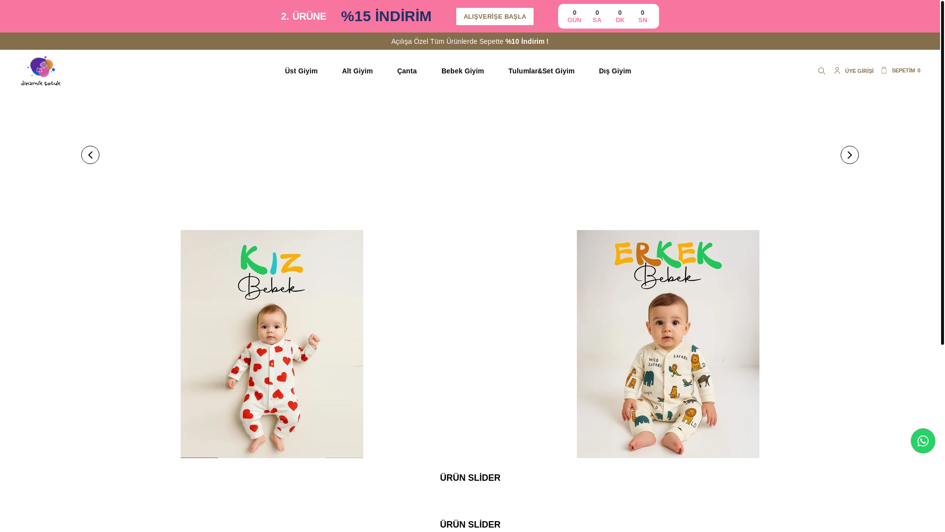 website screenshot of https://dinamikcocuk.com/