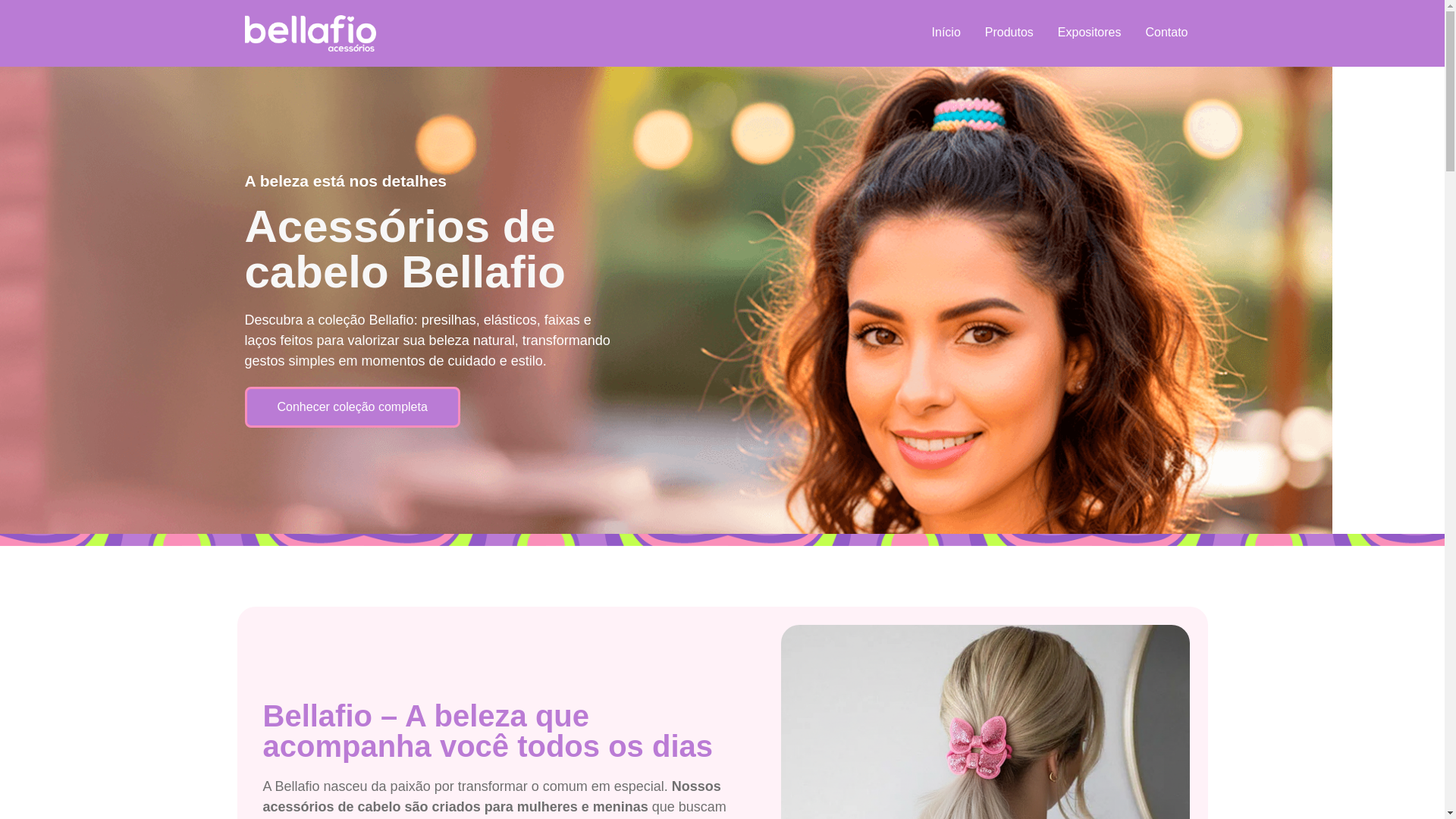 website screenshot of https://bellafio.com.br/