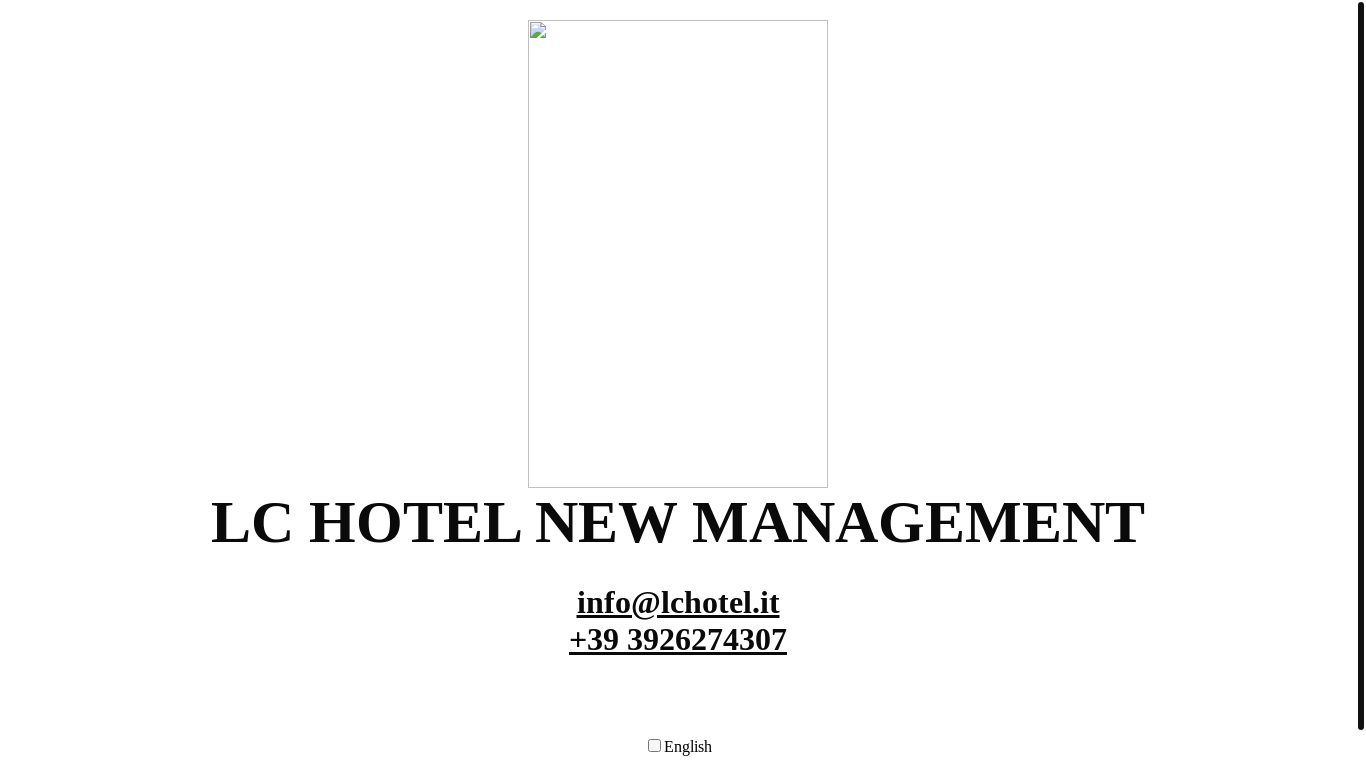 website screenshot of https://lchotel.it/