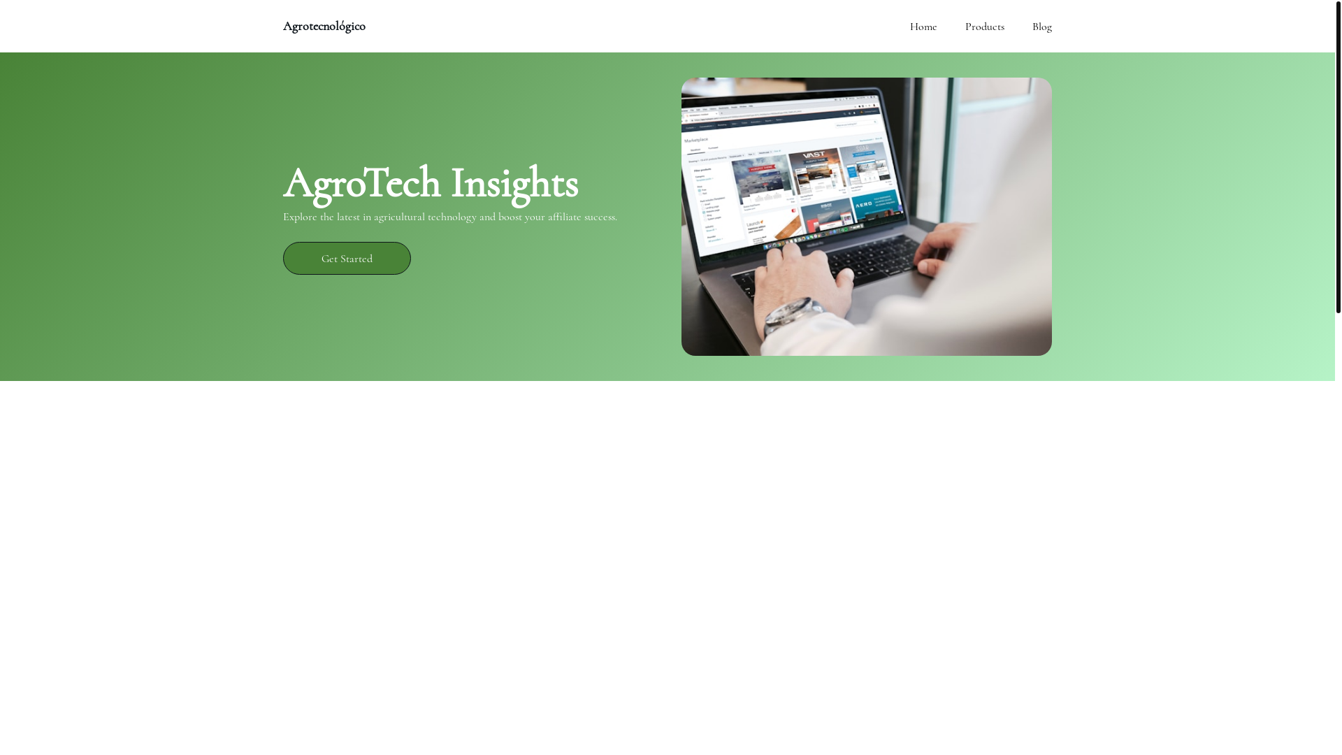 website screenshot of https://agrotecnologico.com/