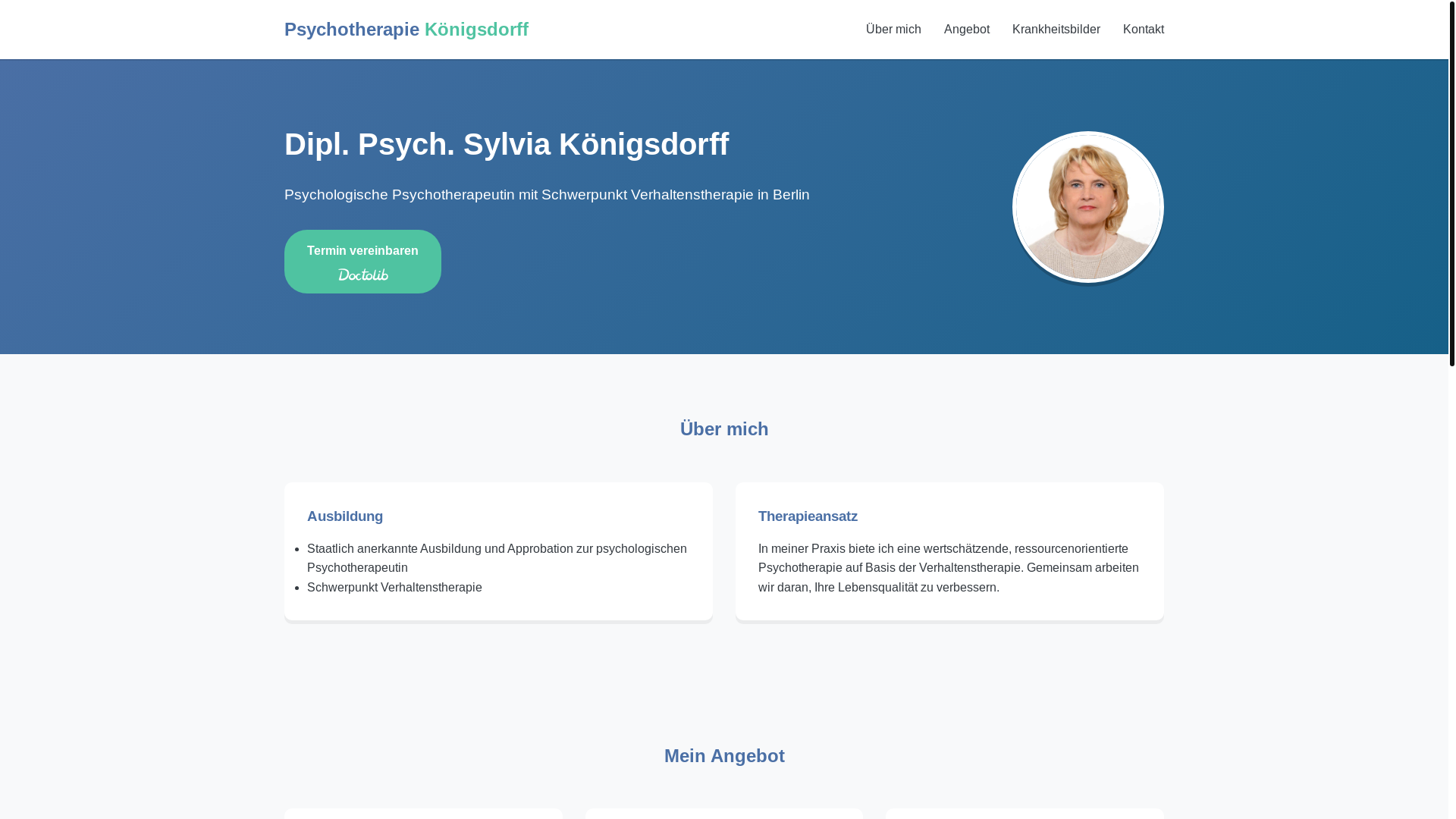 website screenshot of https://psychotherapie-koenigsdorff.de/