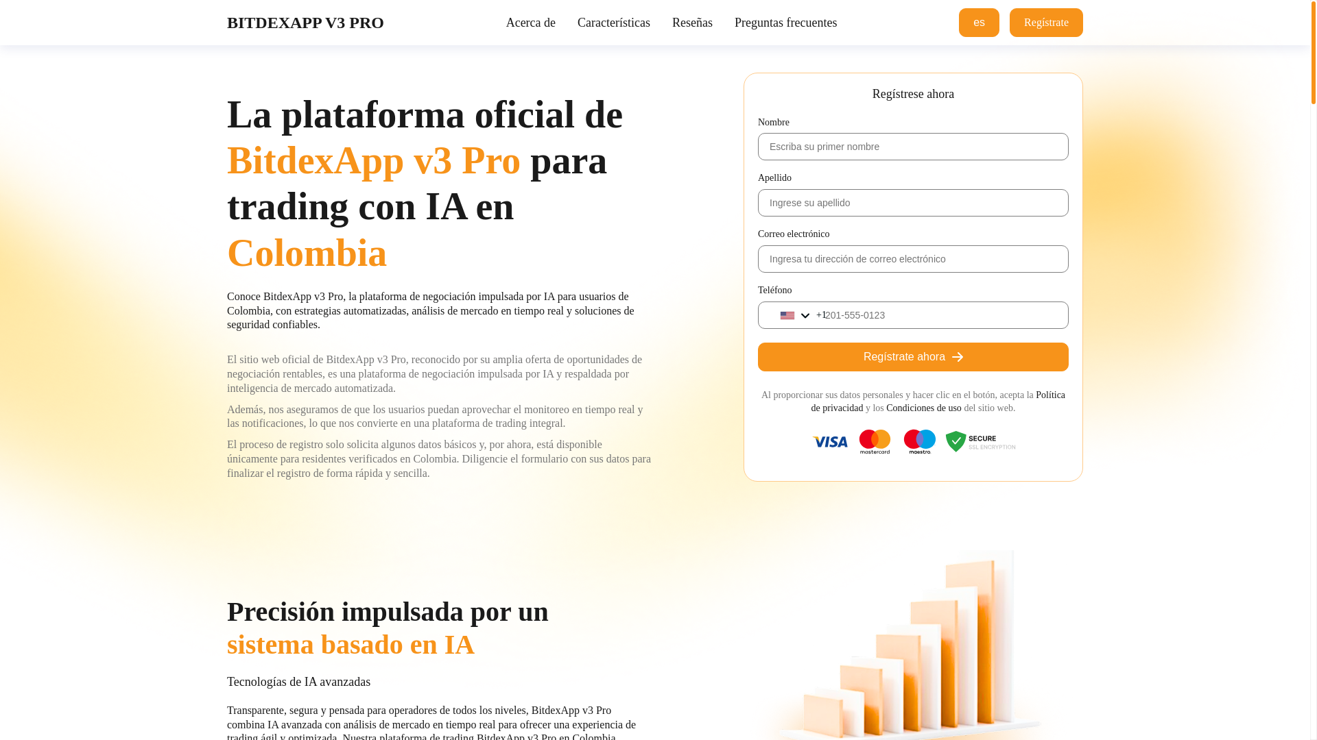 website screenshot of https://bitdexapp-v3-pro.com/
