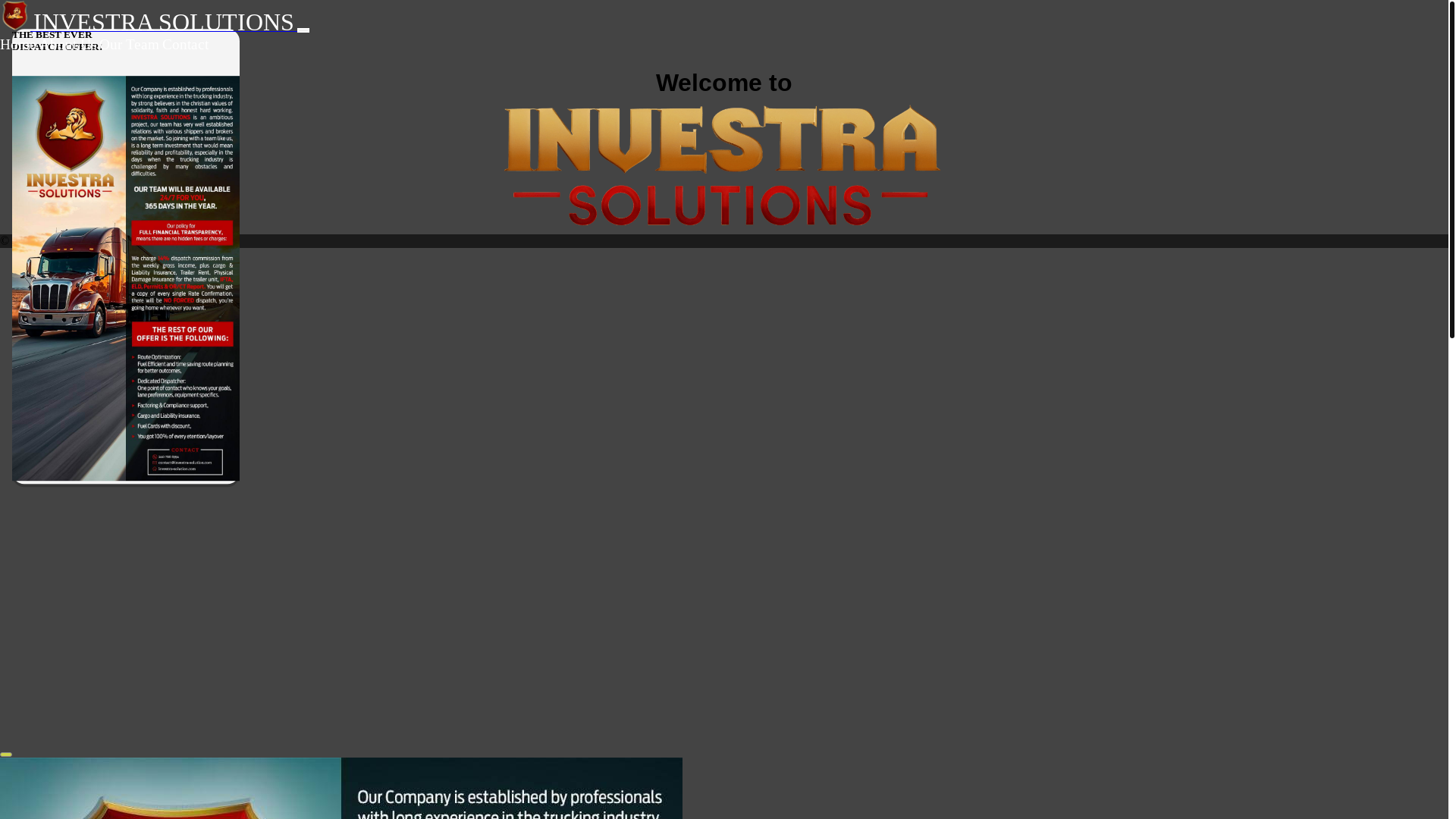website screenshot of https://investra-solutions.com/