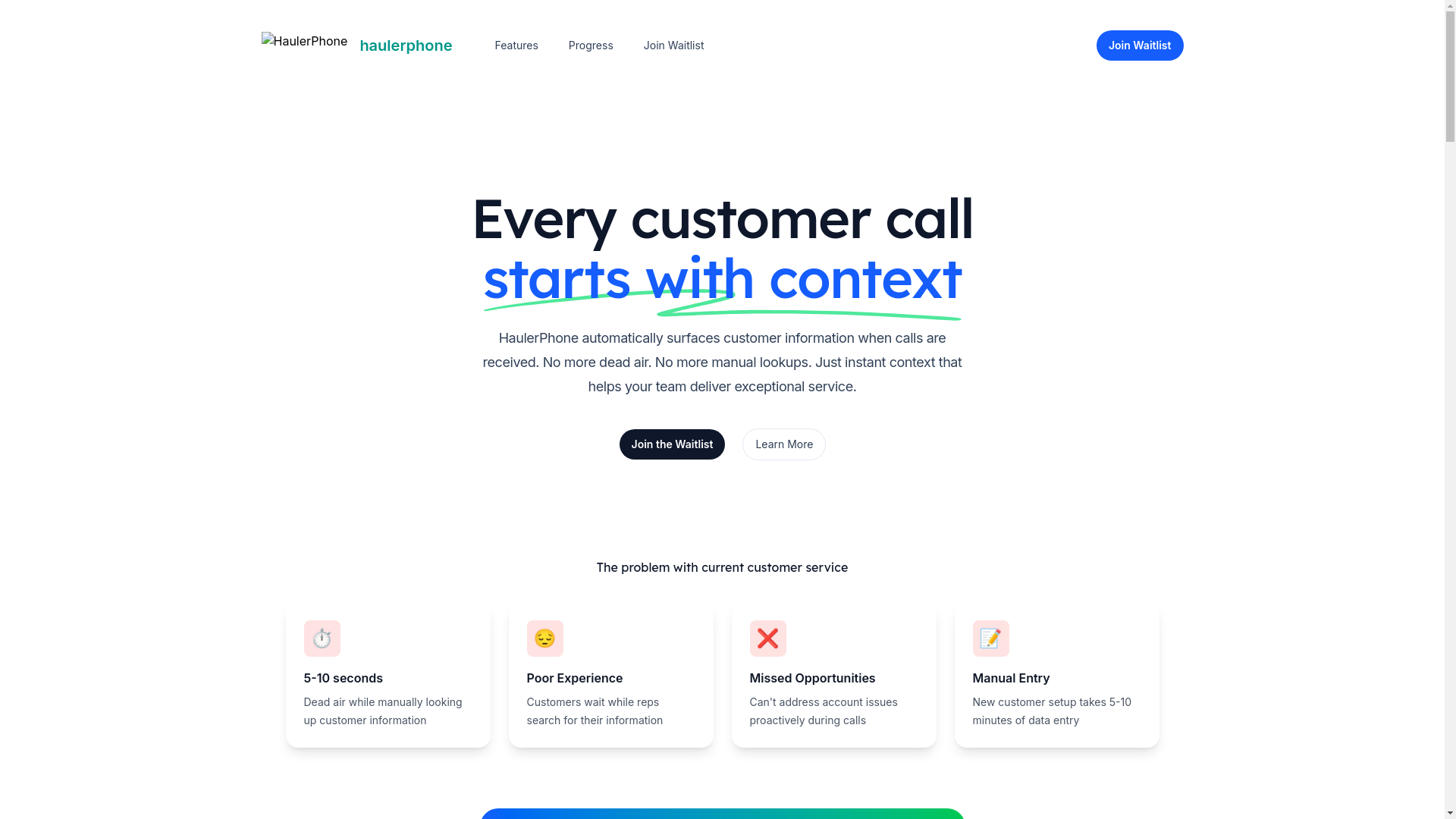 website screenshot of https://haulerphonemarketing.pages.dev/