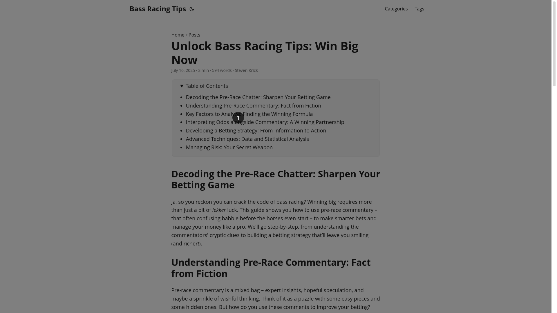 website screenshot of https://bass-racing-tips20250721.pages.dev/