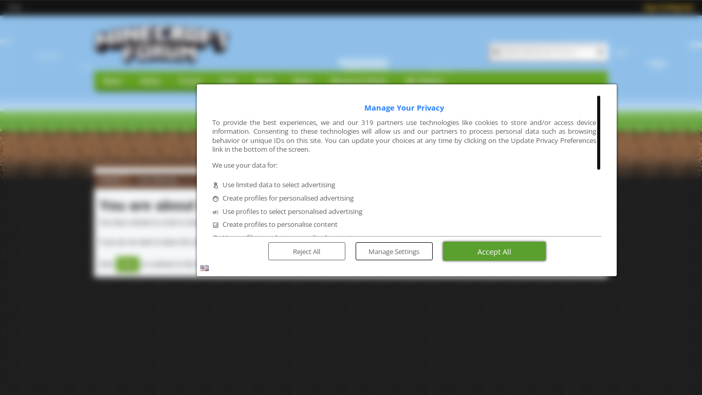 website screenshot of https://www.minecraftforum.net/linkout?remoteUrl=https%3A%2F%2Fwww.profitableratecpm.com%2Fpfvrpx1e%3Fkey%3D0b98bb1933c7e6f64f6bdf3ce1029d2e