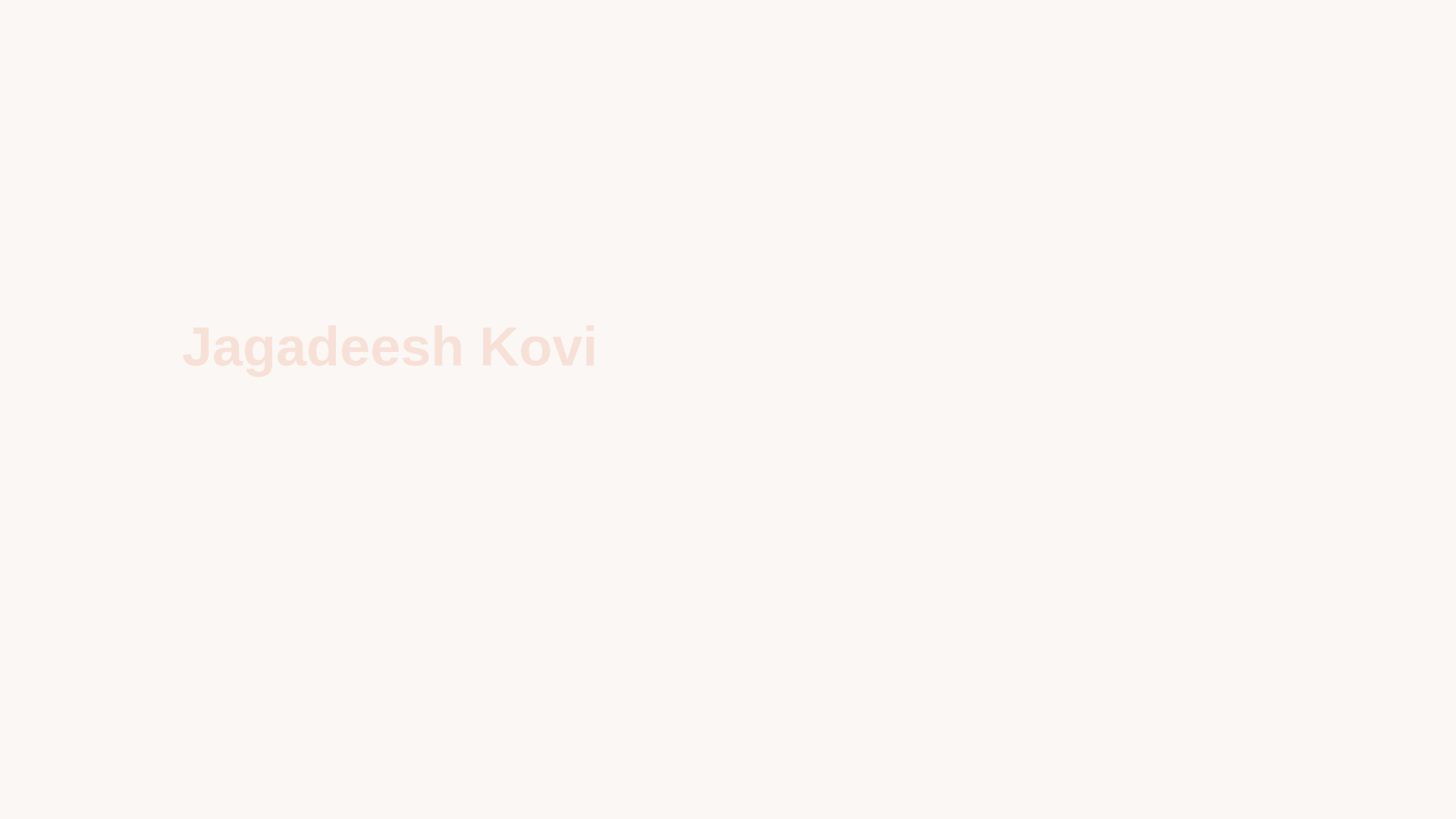 website screenshot of https://jagadeeshkovi.com/