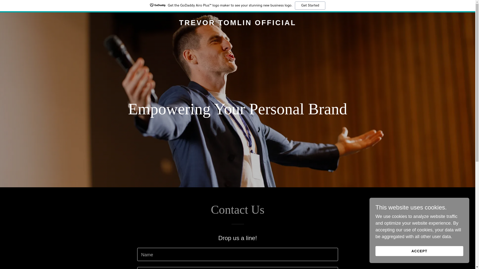 website screenshot of https://trevortomlinofficial.com/