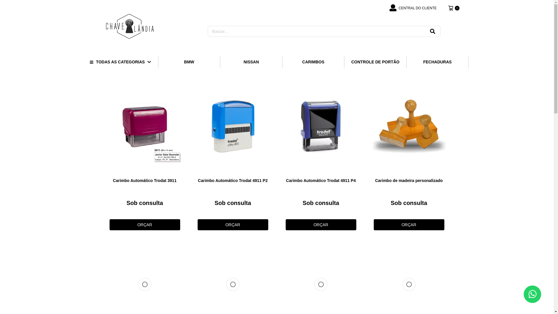 website screenshot of https://chaveiroitu.com.br/