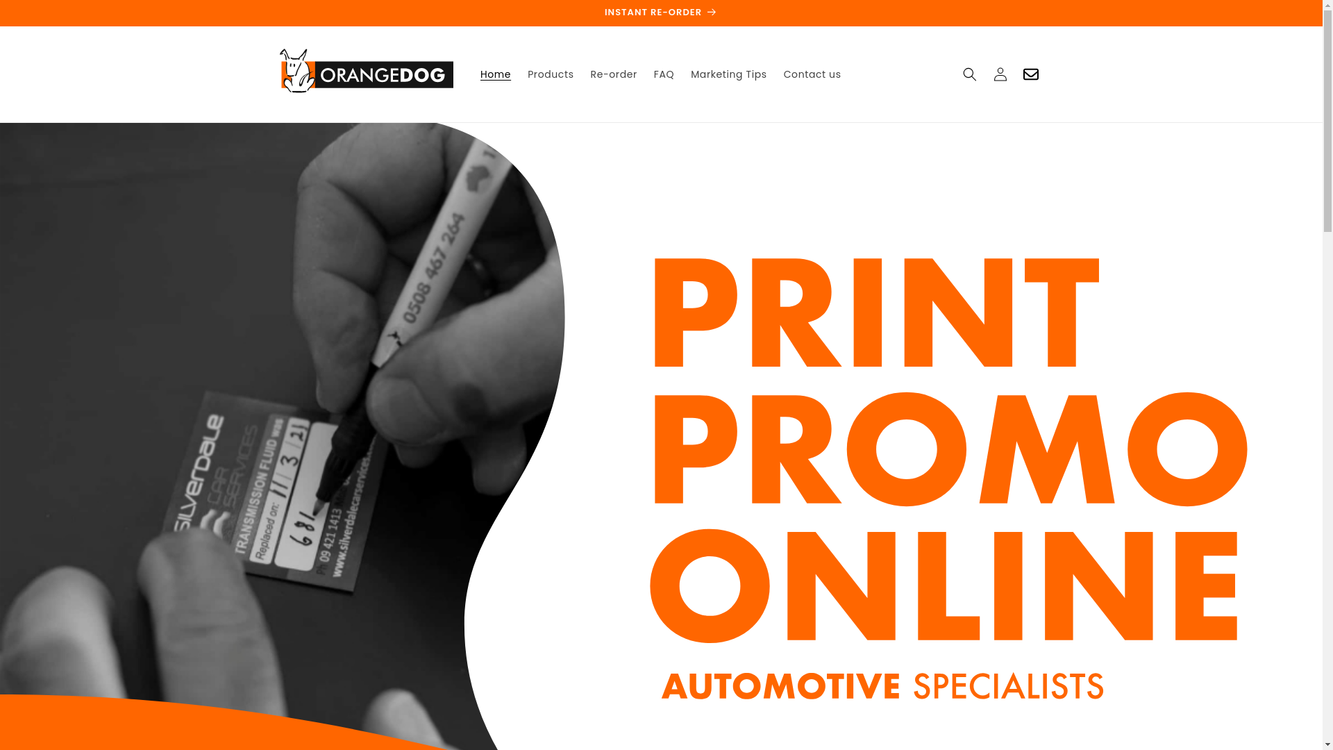 website screenshot of https://orangedog.com.au/