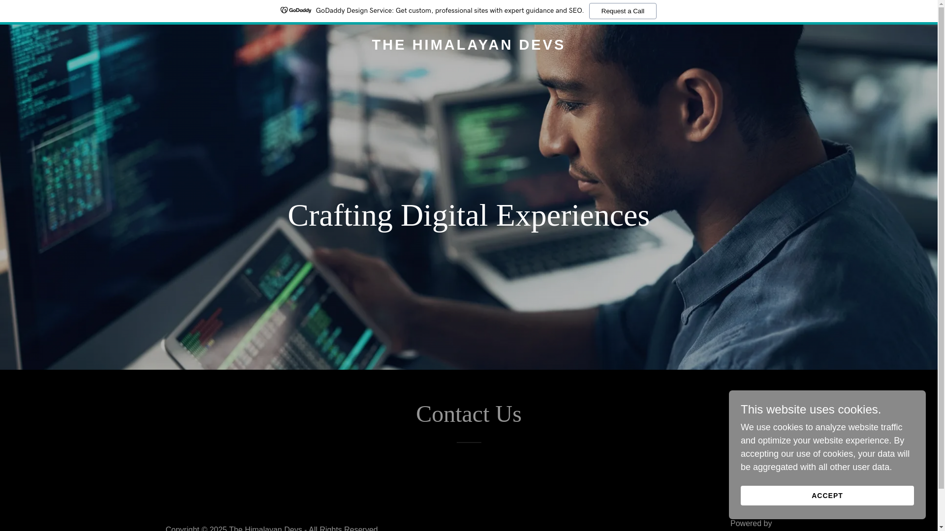 website screenshot of https://thehimalayandevs.com/