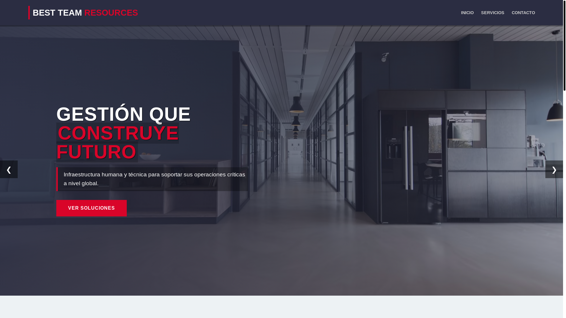 website screenshot of https://bestteamresources.cl/